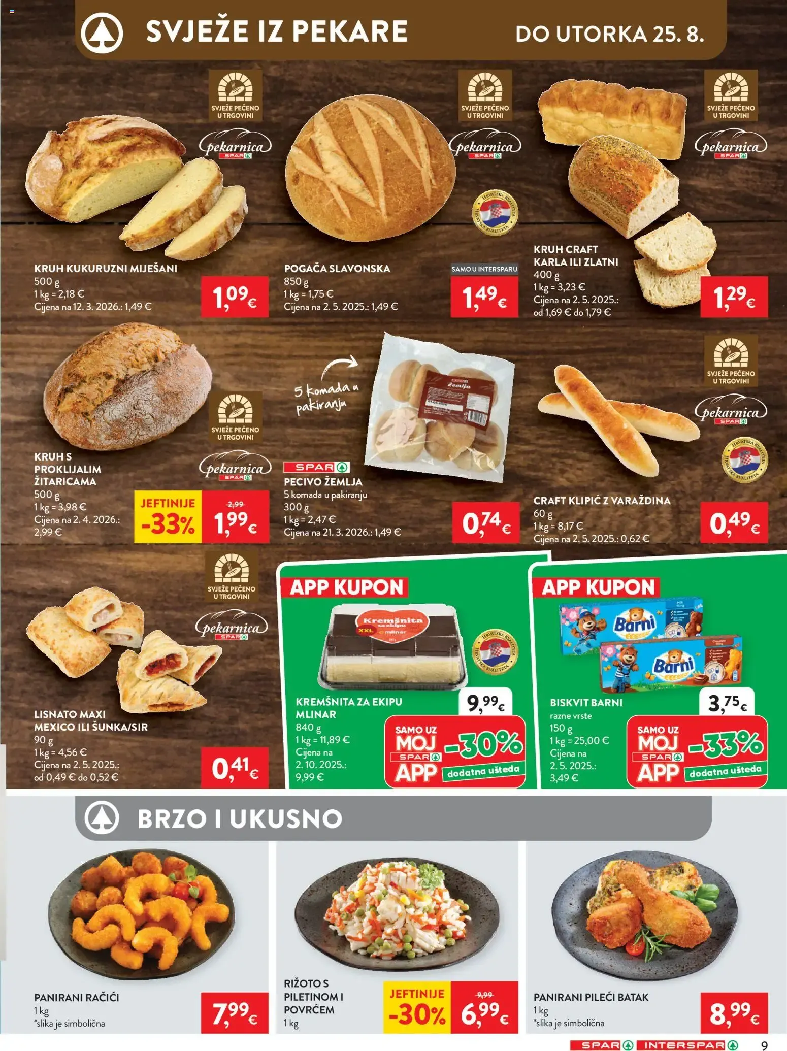 Katalog Interspar Katalog novi od 19.08.2026 na listanje > letak digitalni od 19. kolovoza do 25. kolovoza 2026. - Pregled Stranica 9