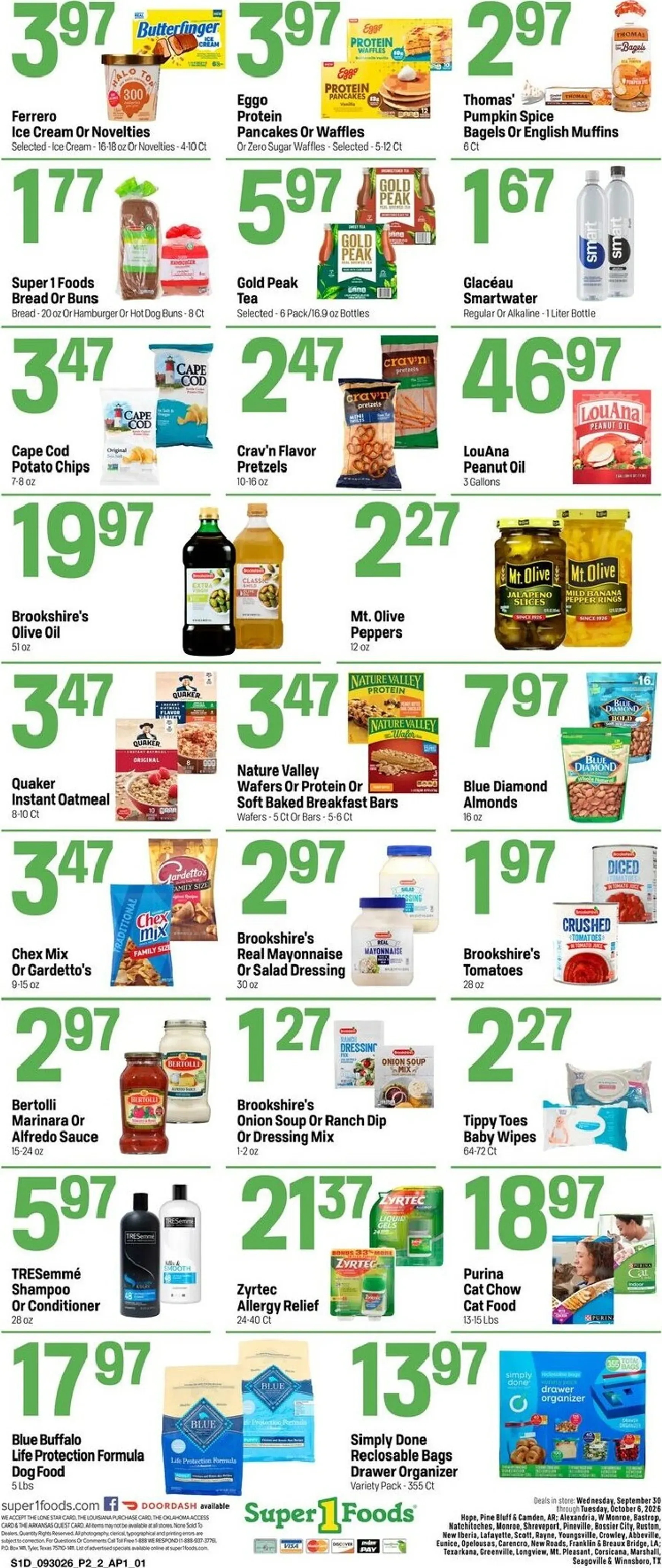 Weekly ad Current Super 1 Foods - Hot Sheet leaflet valid from Wednesday 09/30/2026 to Tuesday 10/06/2026 from September 30 to October 6 2026 - Page 2