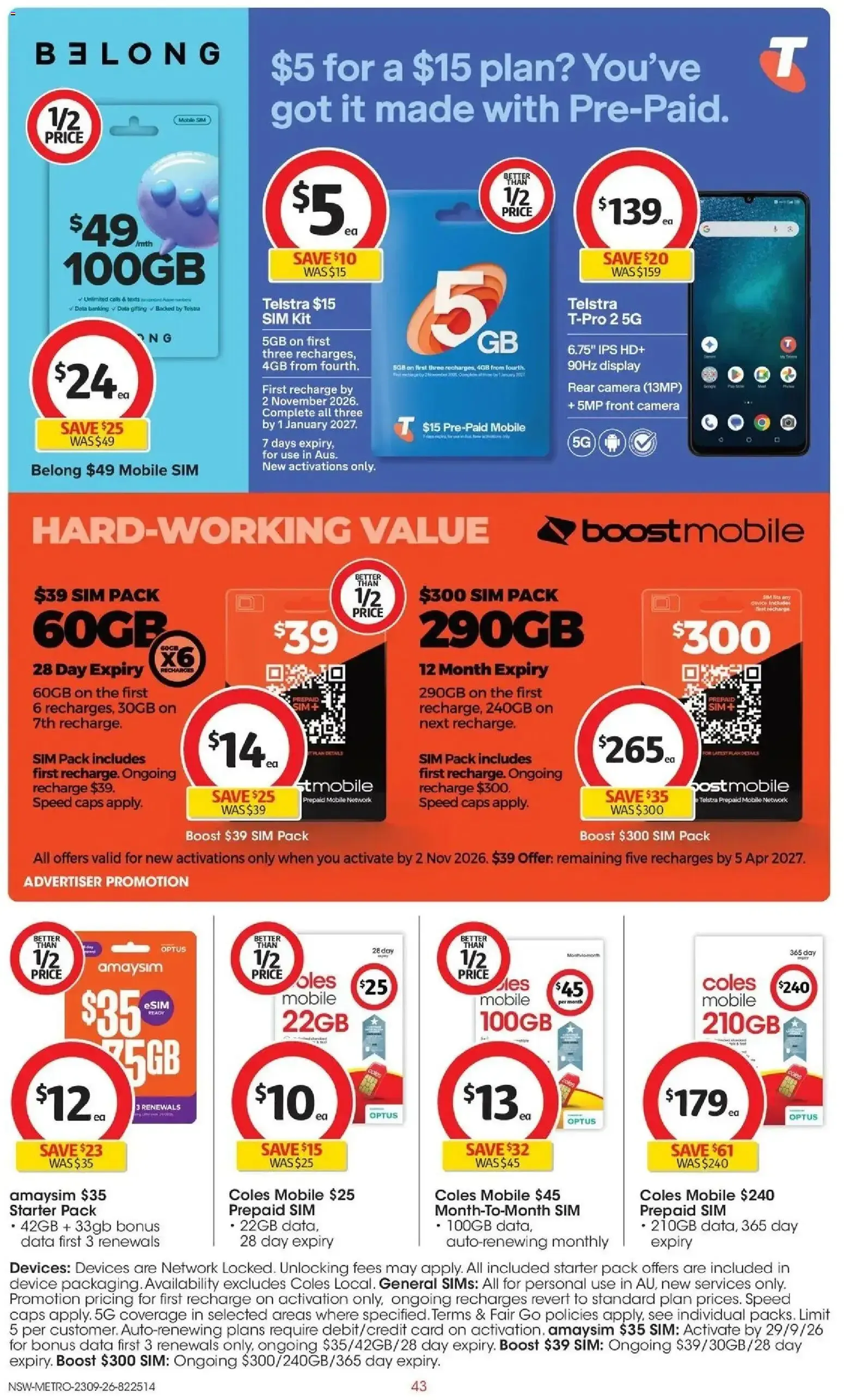 Coles | Footy Fever - Catalogue valid from 23 September to 29 September 2026 - page 43