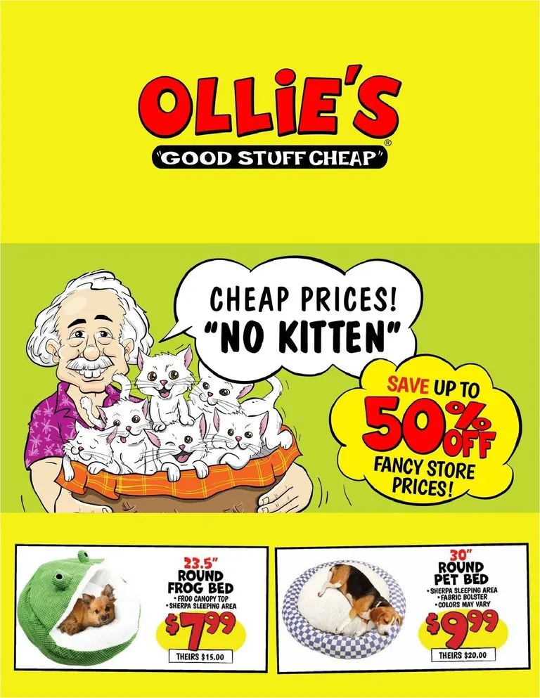 Weekly ad Current Ollie's - Cheap prices leaflet valid from Tuesday 07/07/2026 to Monday 07/13/2026 from July 7 to July 13 2026 - Page 1