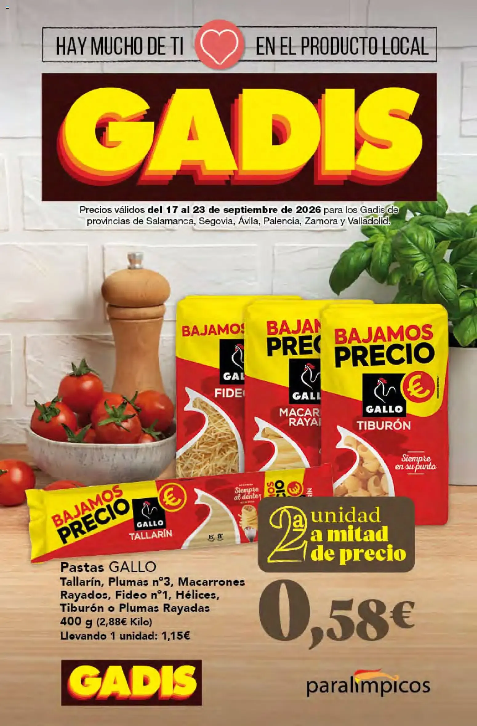 Catálogo de Gadis folleto 17/09/2026 - 23/09/2026 17 de septiembre al 23 de septiembre 2026 - Página 1