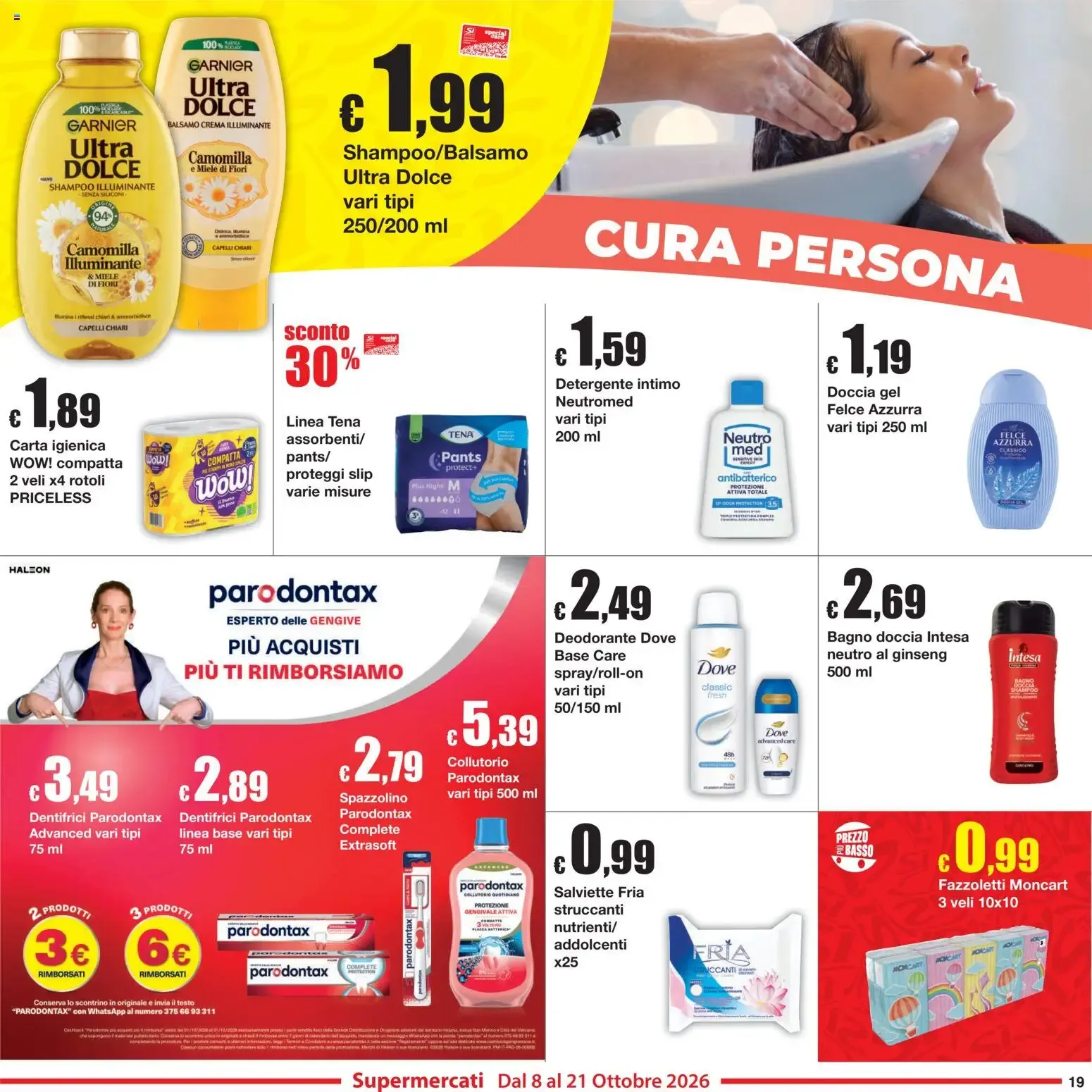 Sì con Te Sotto Prezzo da 8 ottobre a 21 ottobre di 2026 - Pagina del volantino 19