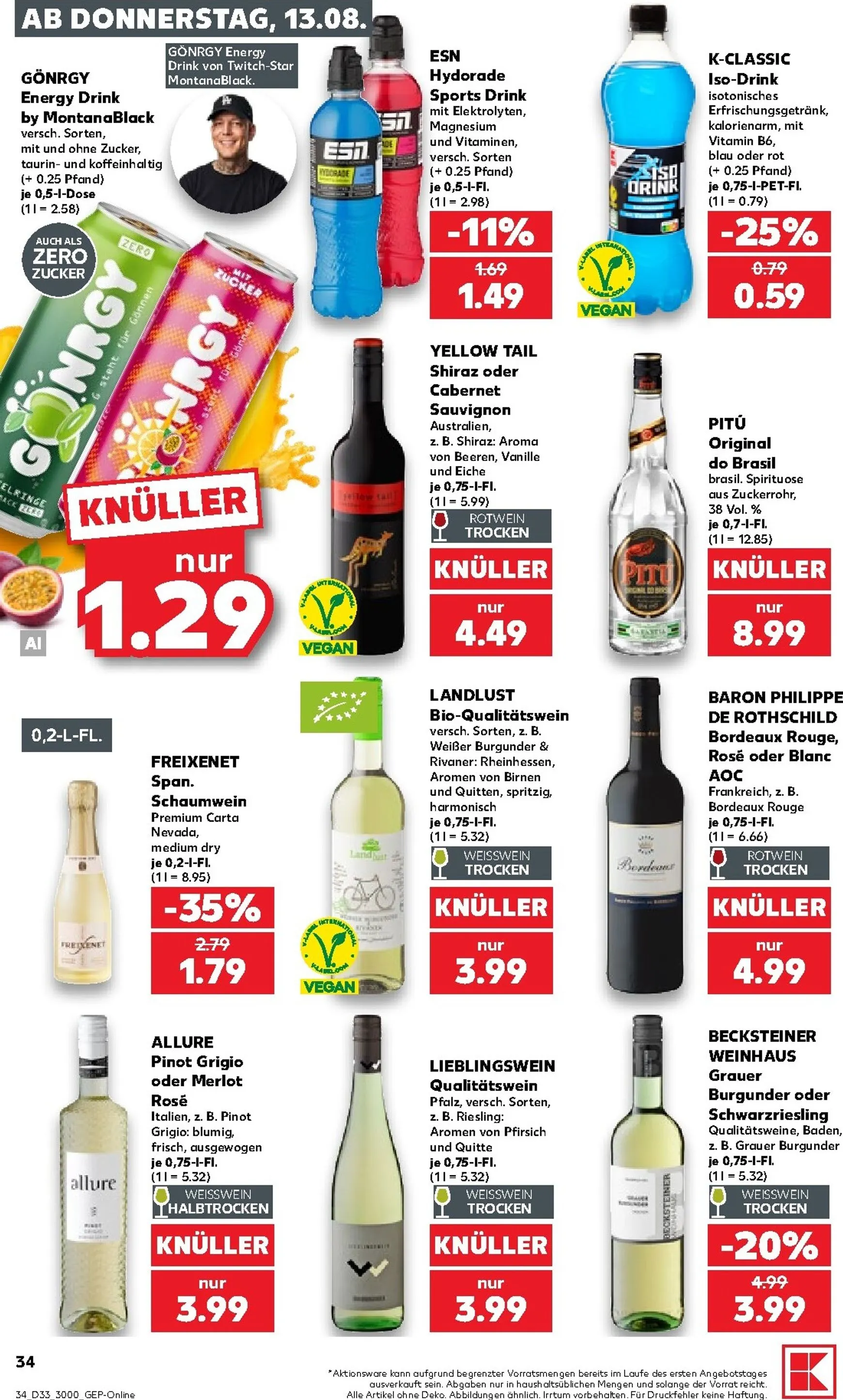 Neuer Kaufland Prospekt – von Donnerstag 13.08.2026 bis Mittwoch 19.08.2026 von 13. August bis 19. August 2026 - Prospekt seite 34