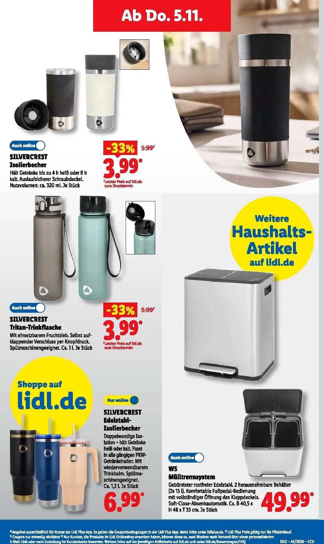 Lidl Sparen beim Preisführer von 2. November bis 7. November 2026 - Prospekt seite 56