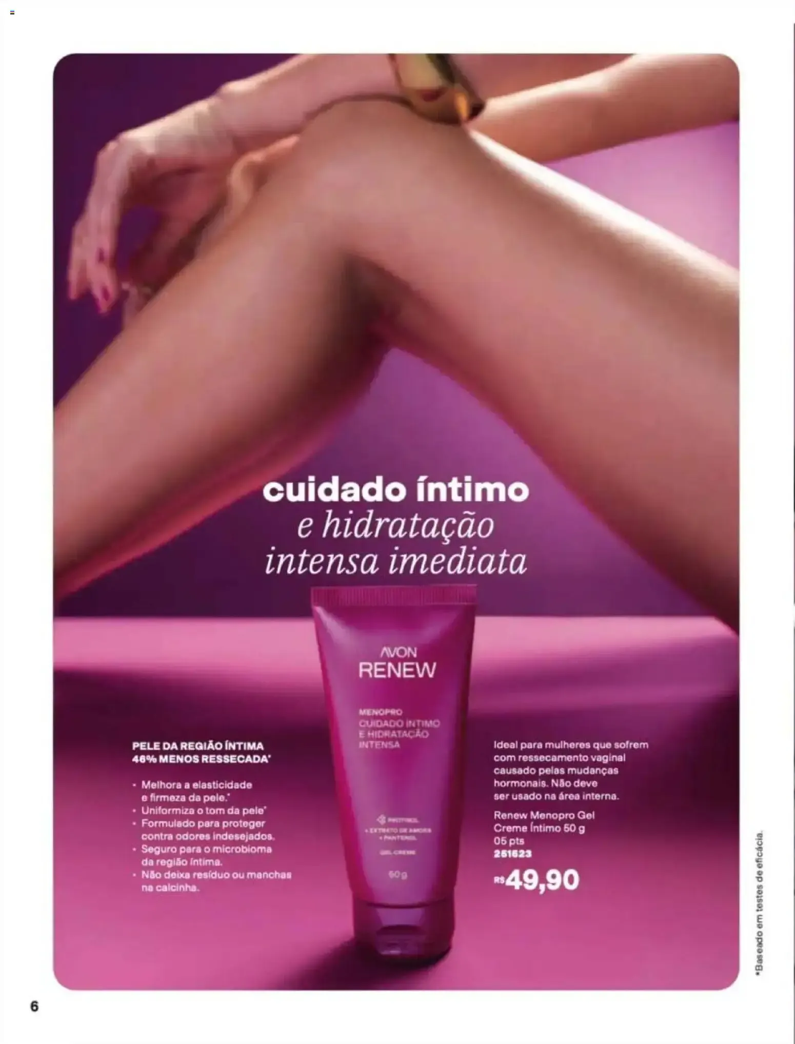 Encarte de Revista Avon - Chegou Renew Menopro - Ciclo 16/2026 12 de outubro até 2 de novembro 2026 - Pagina 6
