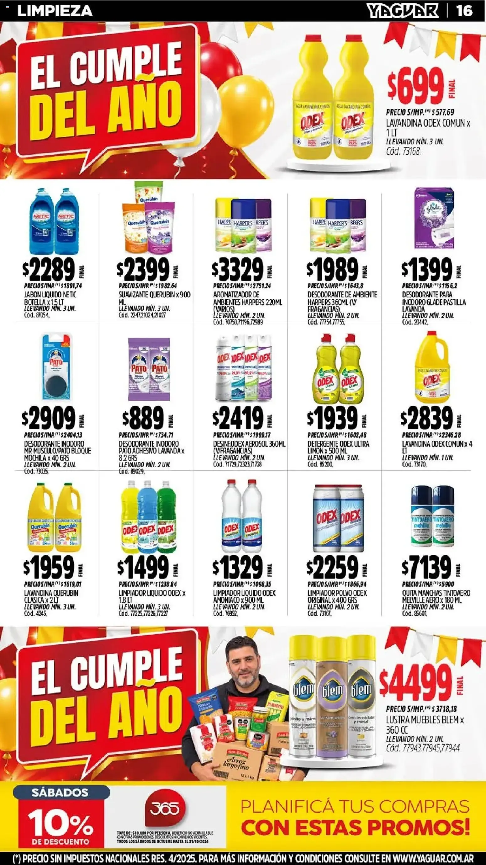 Ofertas de Yaguar - El Cumple del Año 38 26 de octubre al 1 de noviembre 2026 - Página 19 del catálogo