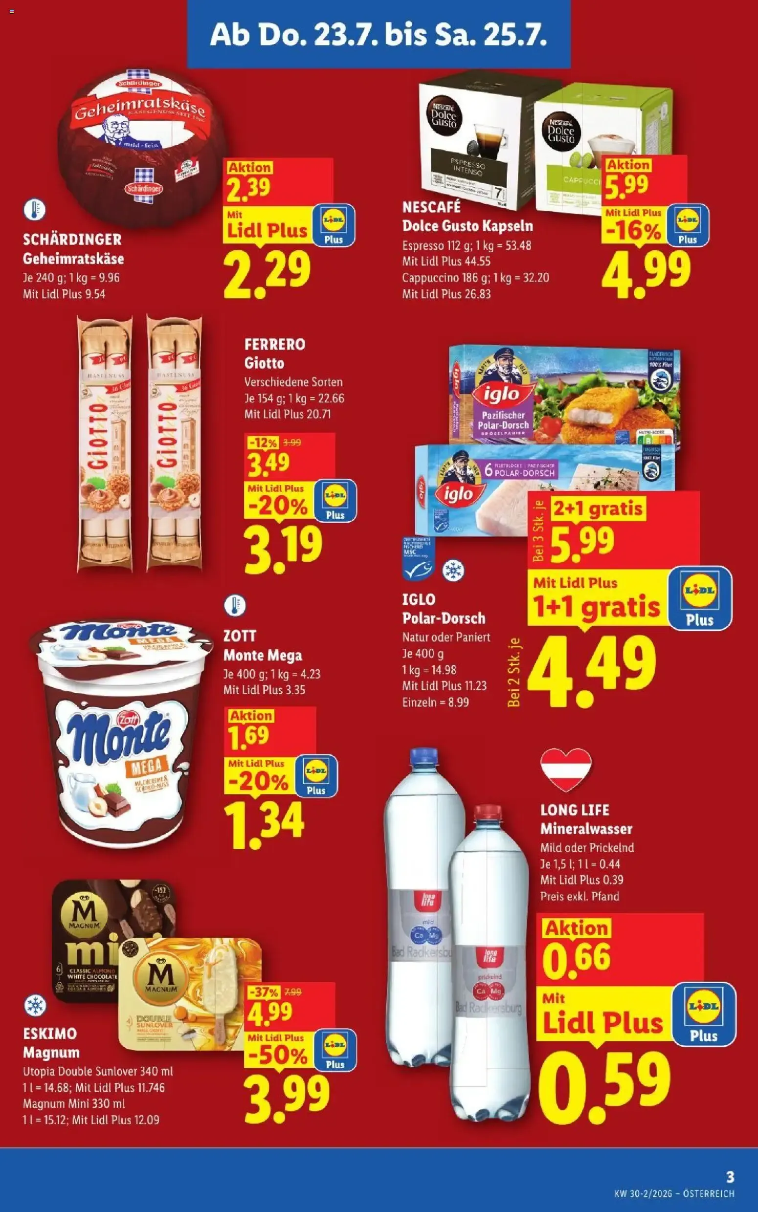 Lidl - Flugblatt ab 23.07.2026 - Angebote ab donnerstag von 23. Juli bis 25. Juli 2026 - Flugblätt seite 3