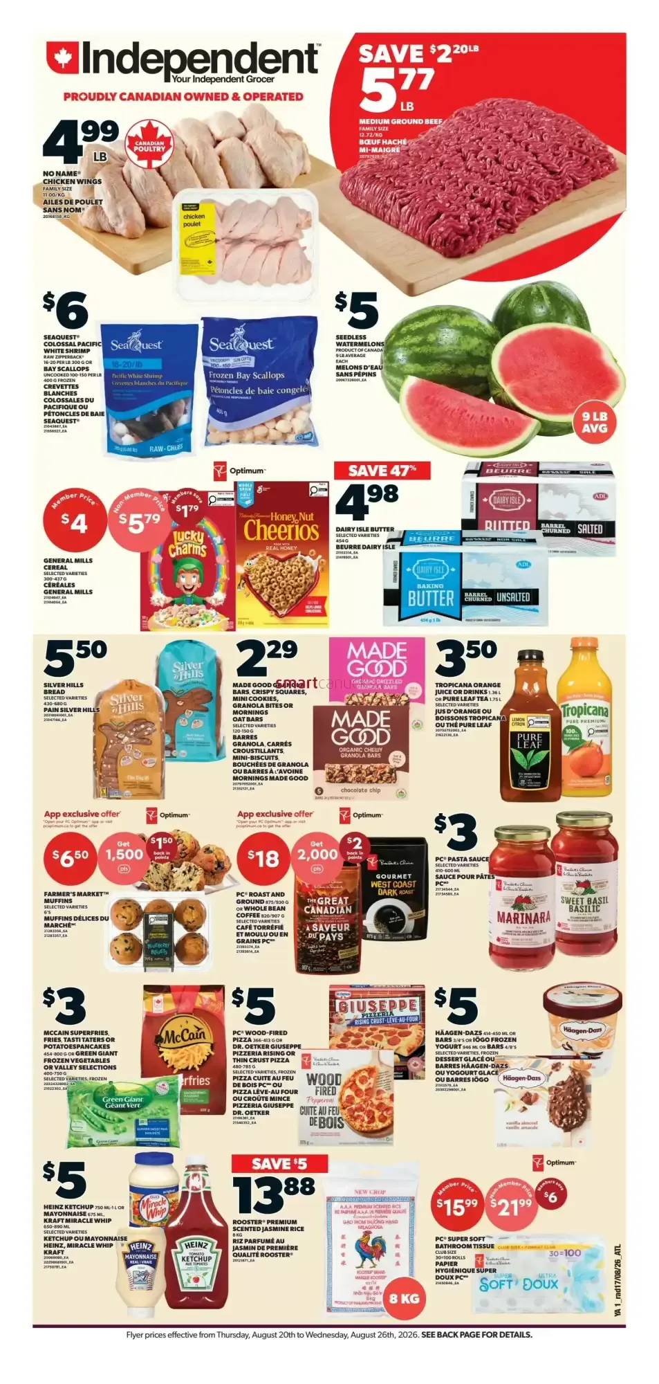 Independent Grocer flyer week 34 from August 20 to August 26 2026 - flyer page 1