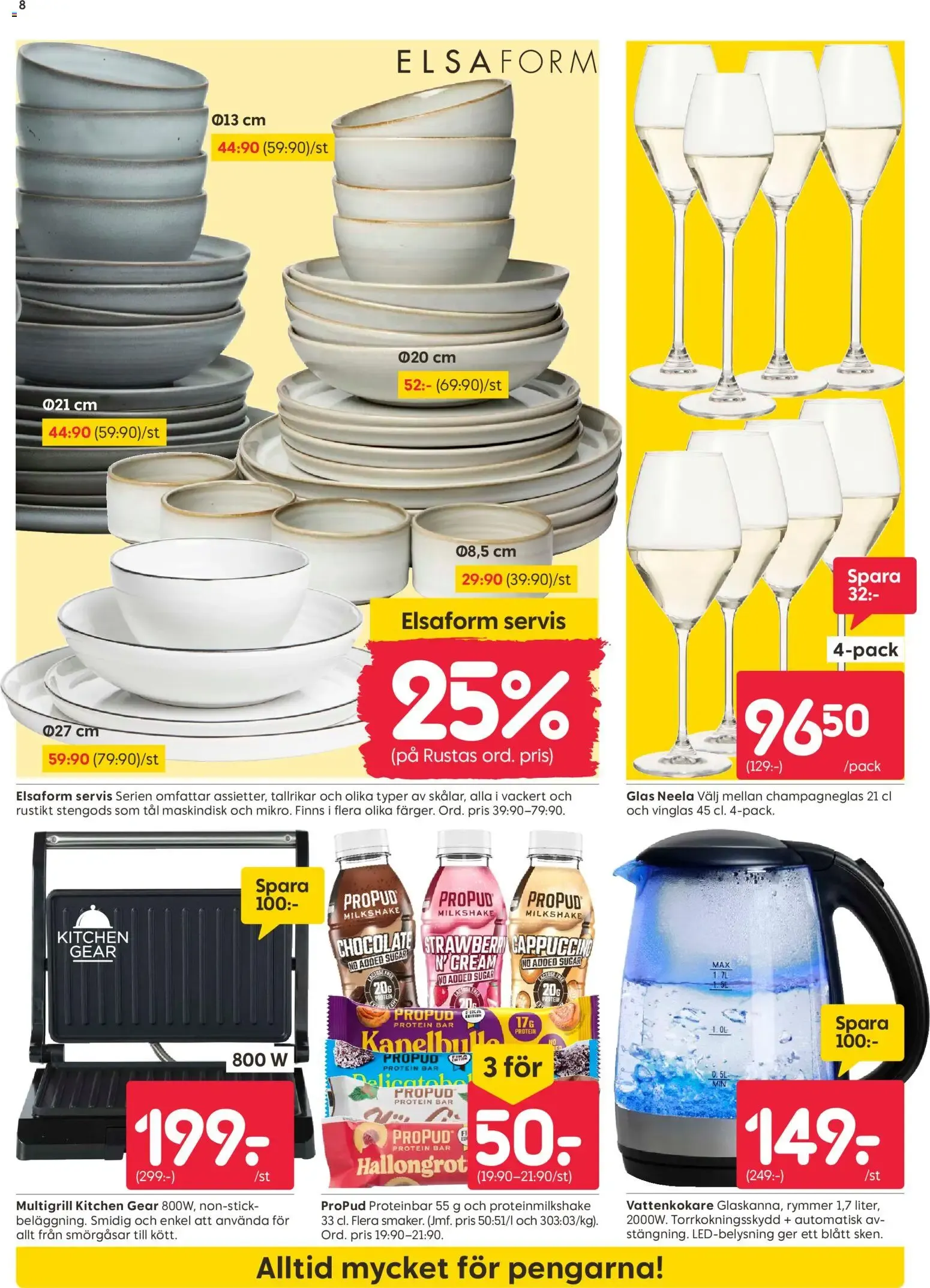 Rusta erbjudanden från 28/09/2026 - 04/10/2026 > Reklamblad nuvarande rabatter från 28 september till 4 oktober 2026 - Reklamblad sidor 8