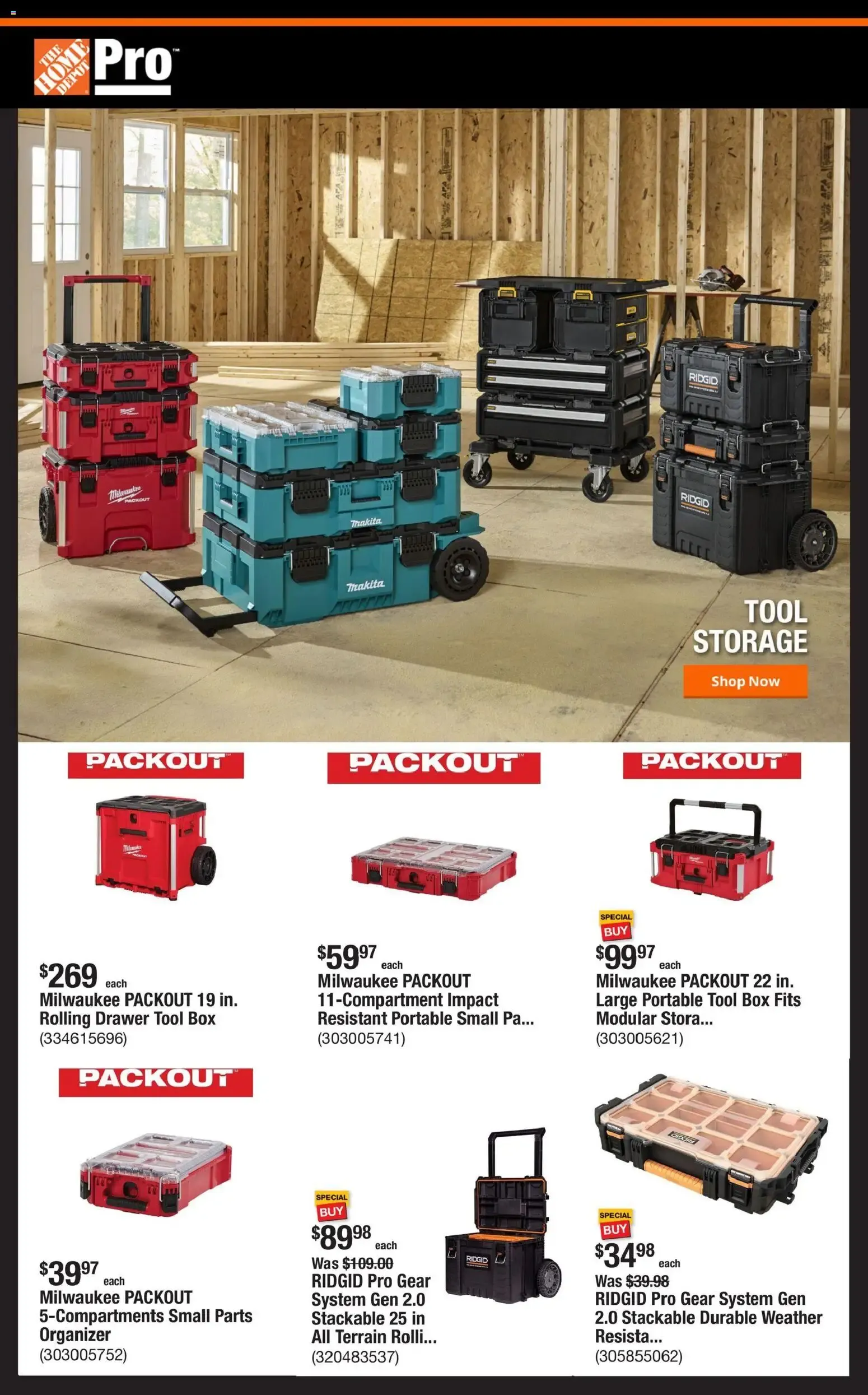 Home Depot Pro - Tool Storage