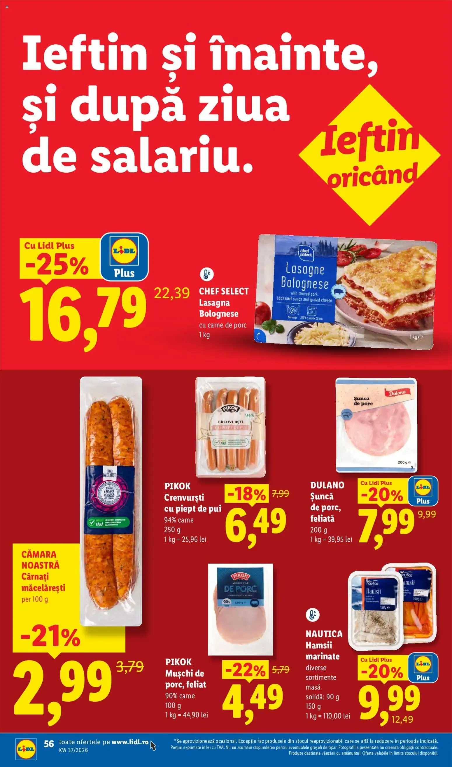 Catalog Catalog LIDL 07.09.2026 - Oferta și Revista online de la 7 septembrie până la 13 septembrie 2026 - Revista Pagina 56