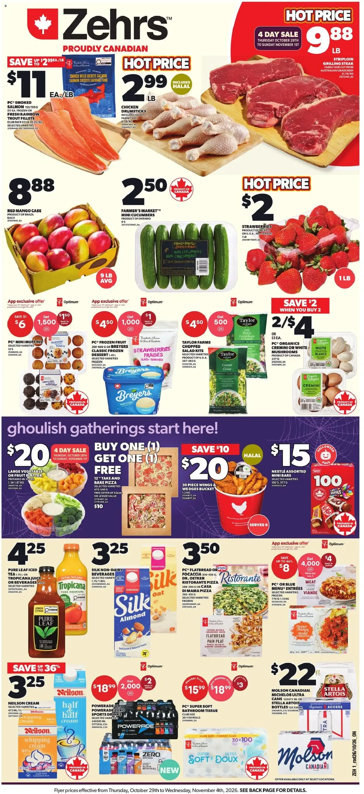 Zehrs weekly flyer / circulaire from Oct 29, 2026 > weekly specials & deals