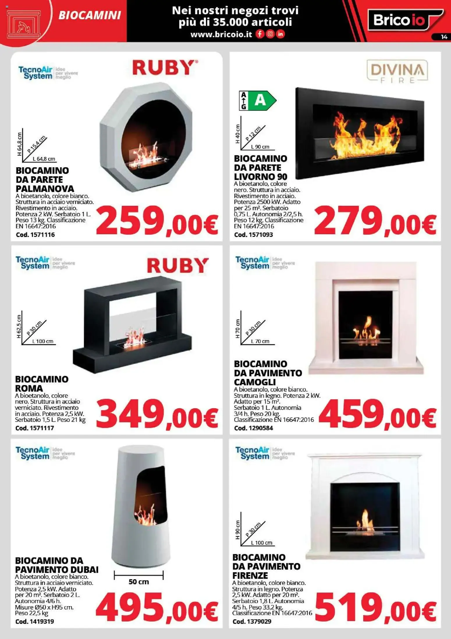 Nuovo Brico io volantino Riscaldamento dal 24/09/2026 > offerte anteprima 🛍️ da 24 settembre a 1 febbraio di 2027 - Pagina del volantino 14