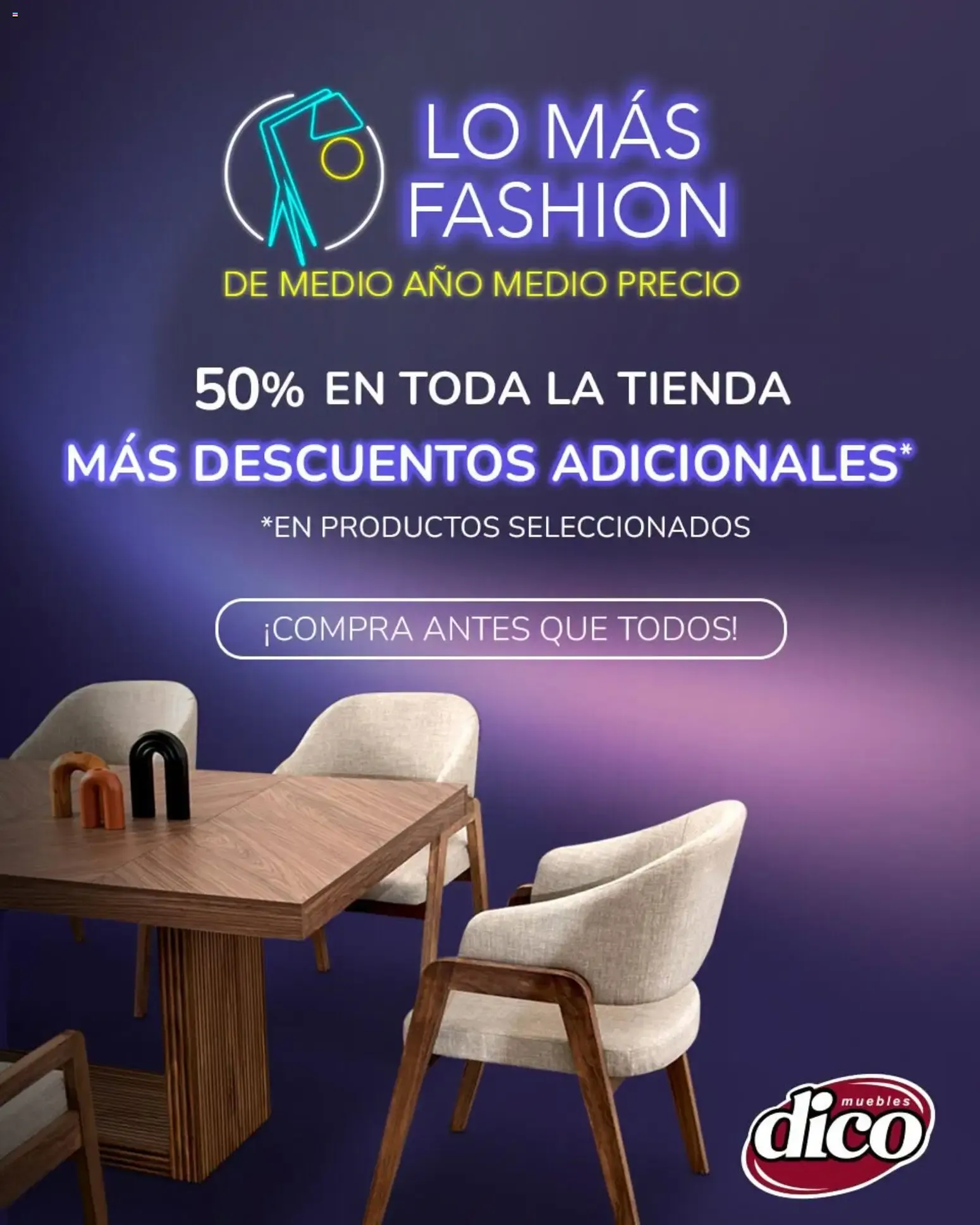 Catálogo de Muebles Dico catálogo Lo más Fashion (11/08/2026 - 18/08/2026) - catálogo en línea 11 de agosto al 18 de agosto 2026 - Pagina 1