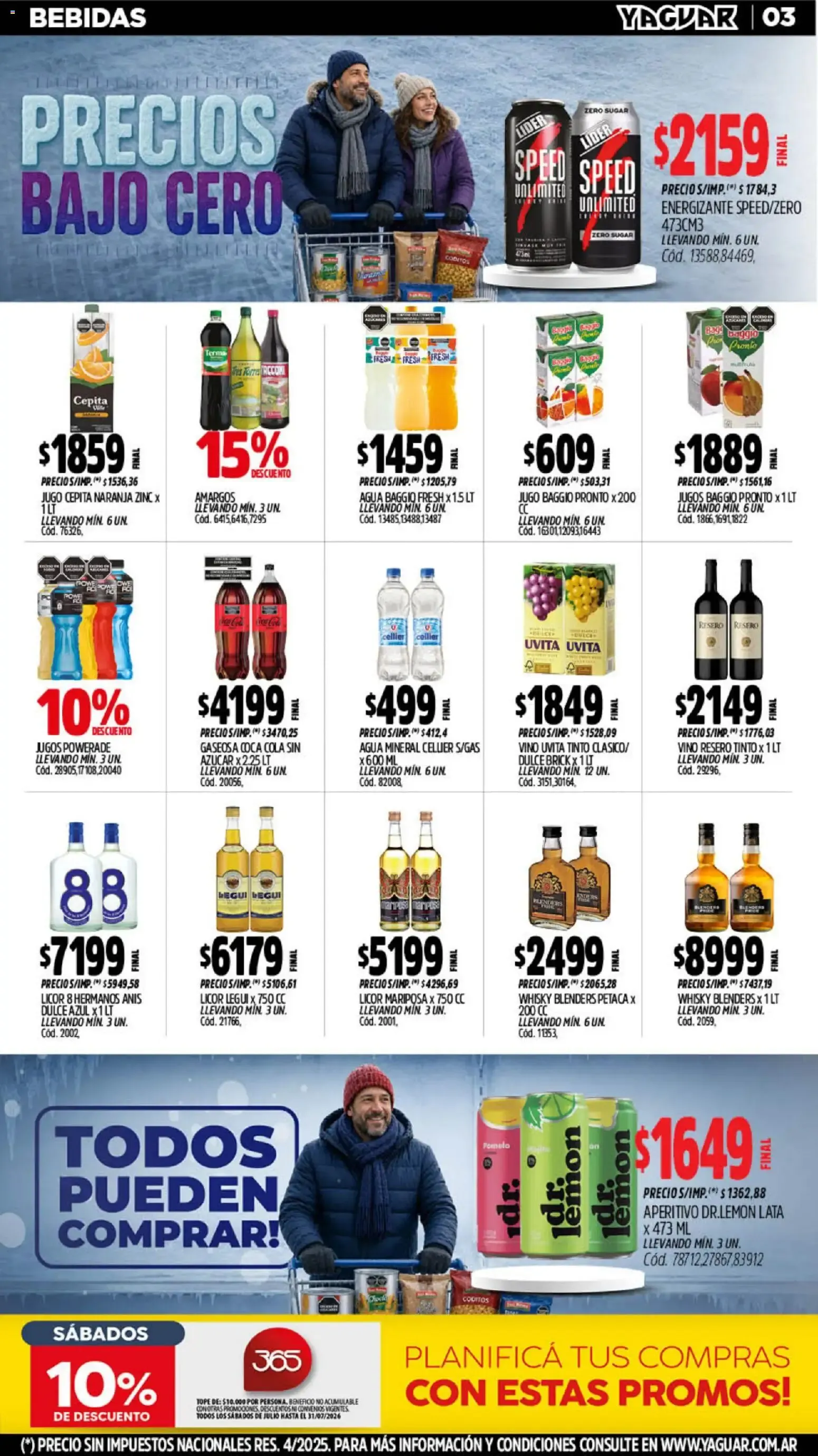 Ofertas de Mayorista Yaguar Precios Bajo Cero 20 de julio al 26 de julio 2026 - Página 3 del catálogo