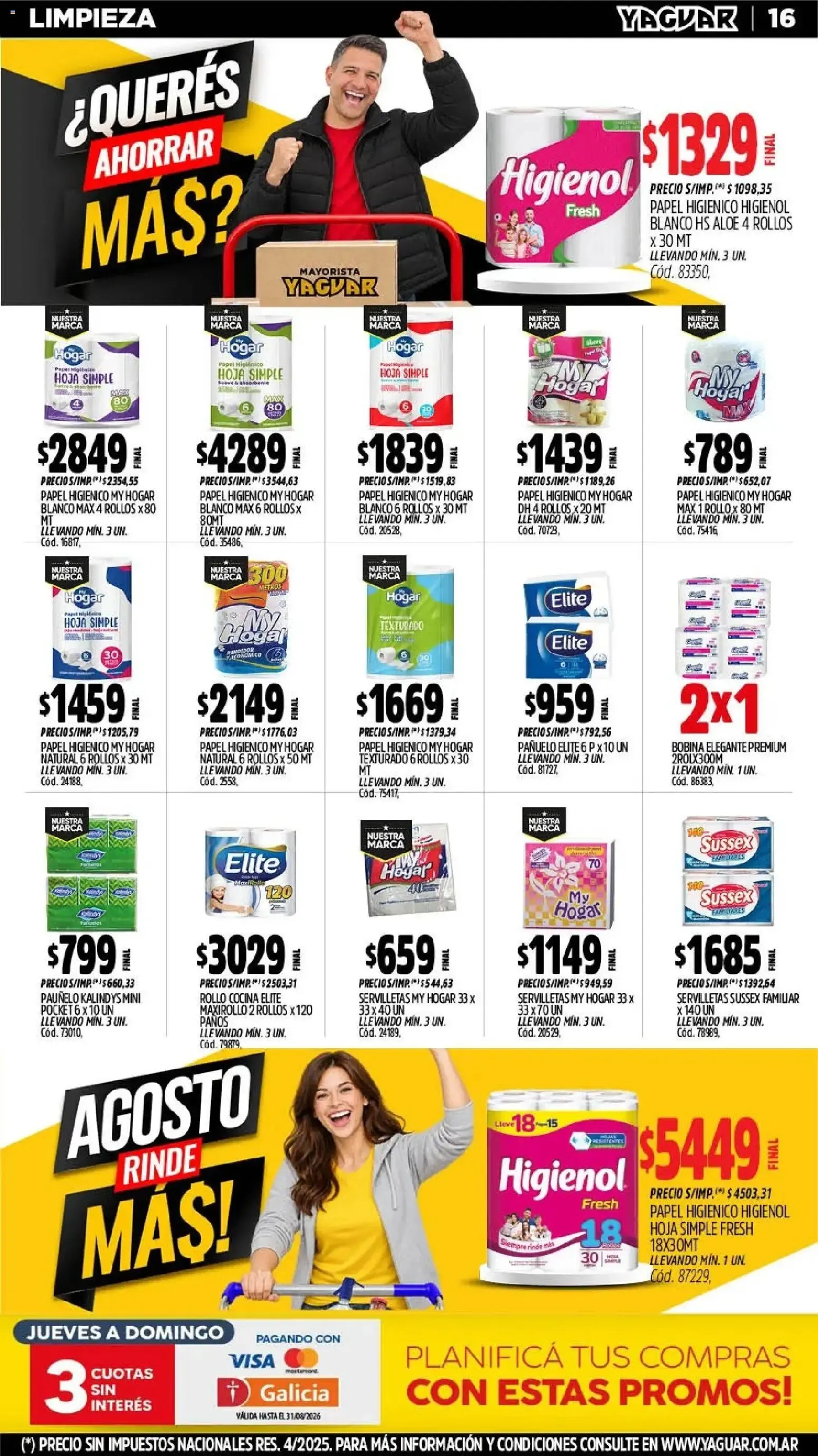 Ofertas de Yaguar - Oferta Semanal Mar del Plata del 24/08/2026 - 29/08/2026 24 de agosto al 29 de agosto 2026 - Página 15 del catálogo