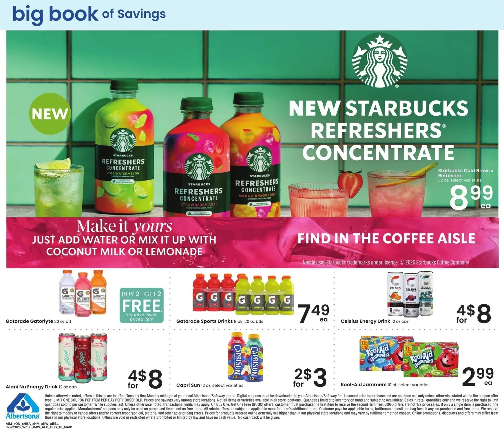 Weekly ad Current Albertsons - Big Book of Savings leaflet valid from Tuesday 07/28/2026 to Monday 08/24/2026 from July 28 to August 24 2026 - Page 13