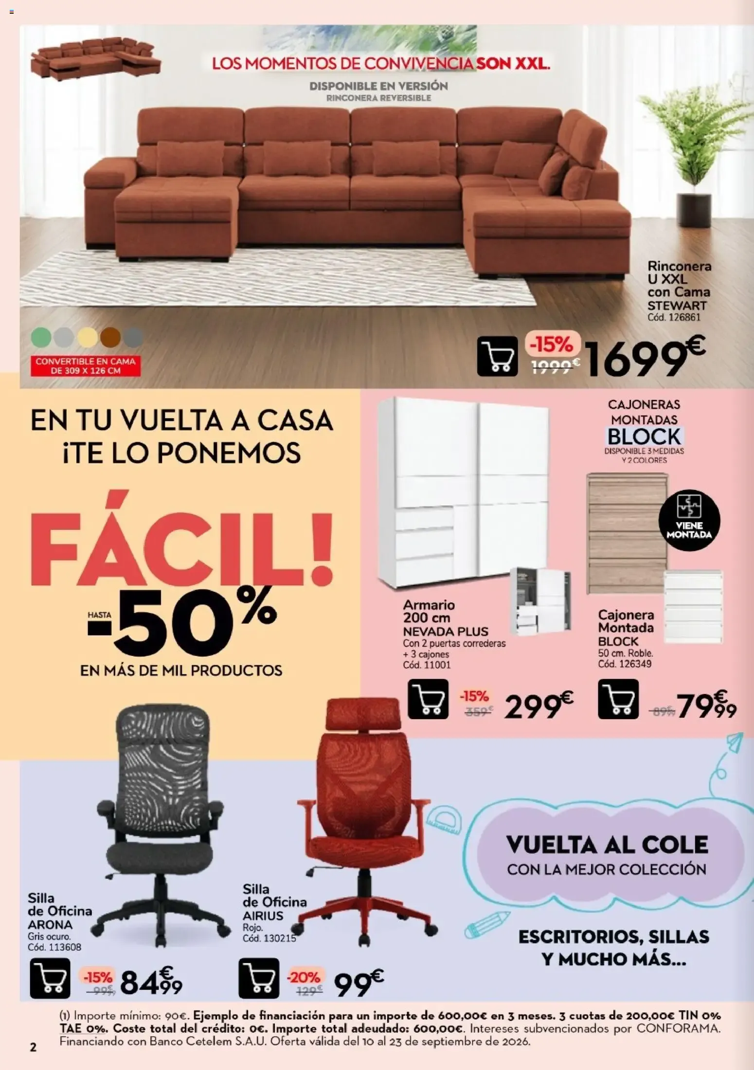 Catálogo de Conforama Quincena top 10/09/2026 - 23/09/2026 10 de septiembre al 23 de septiembre 2026 - Página 2