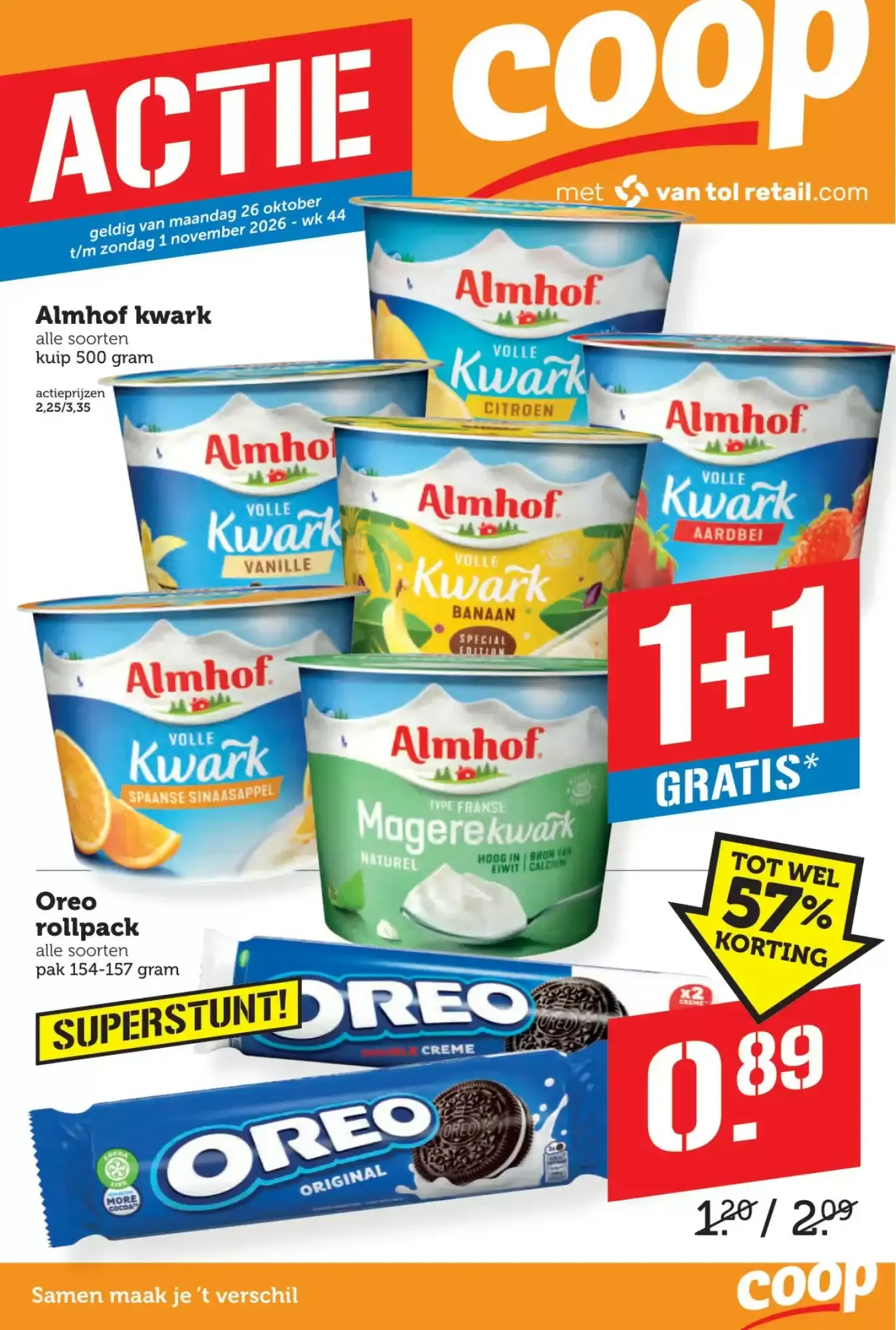 Coop Folder Week 44 – 26.10.2026 – 01.11.2026 van 26 oktober tot 1 november 2026 - Folder pagina 1