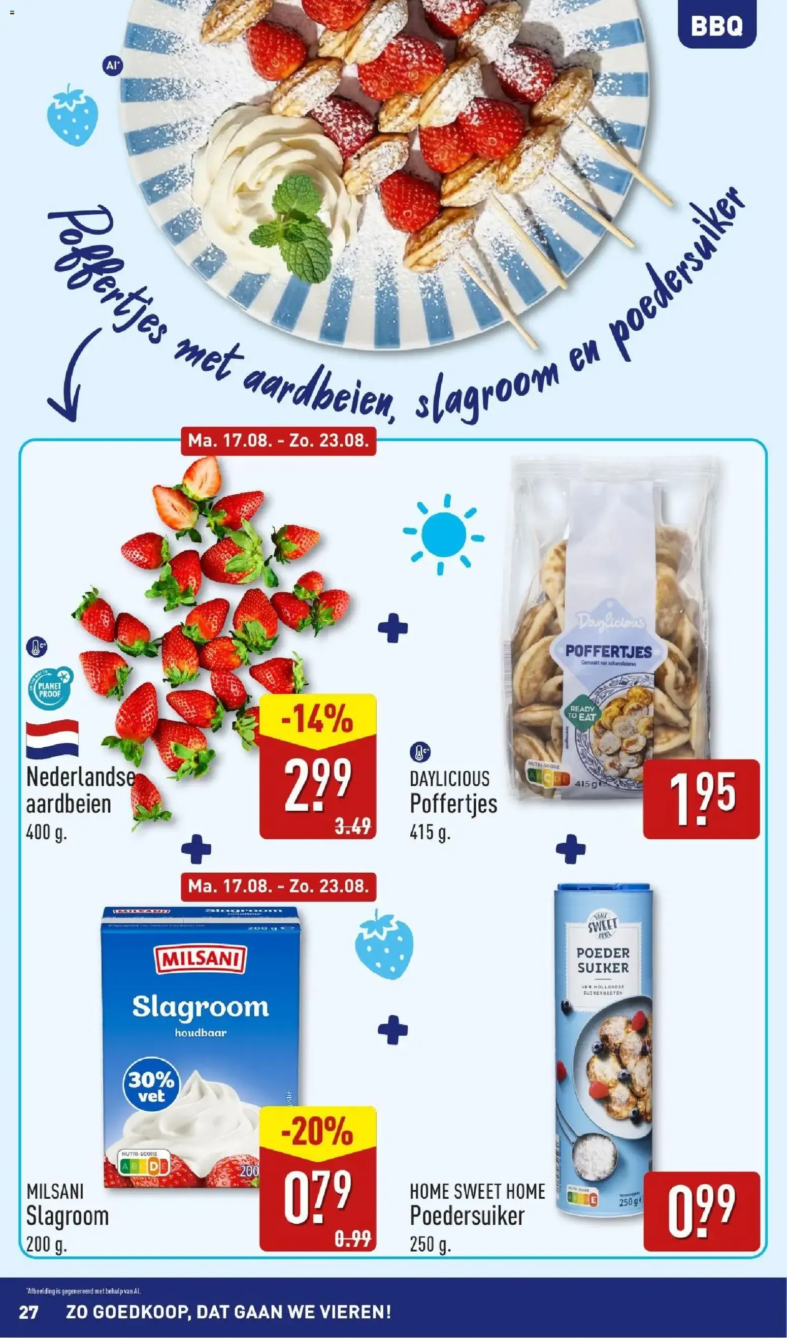 ALDI: ¡Tan barato que vamos a celebrarlo! Inspiración veraniega para BBQ. van 17 augustus tot 23 augustus 2026 - Folder pagina 27
