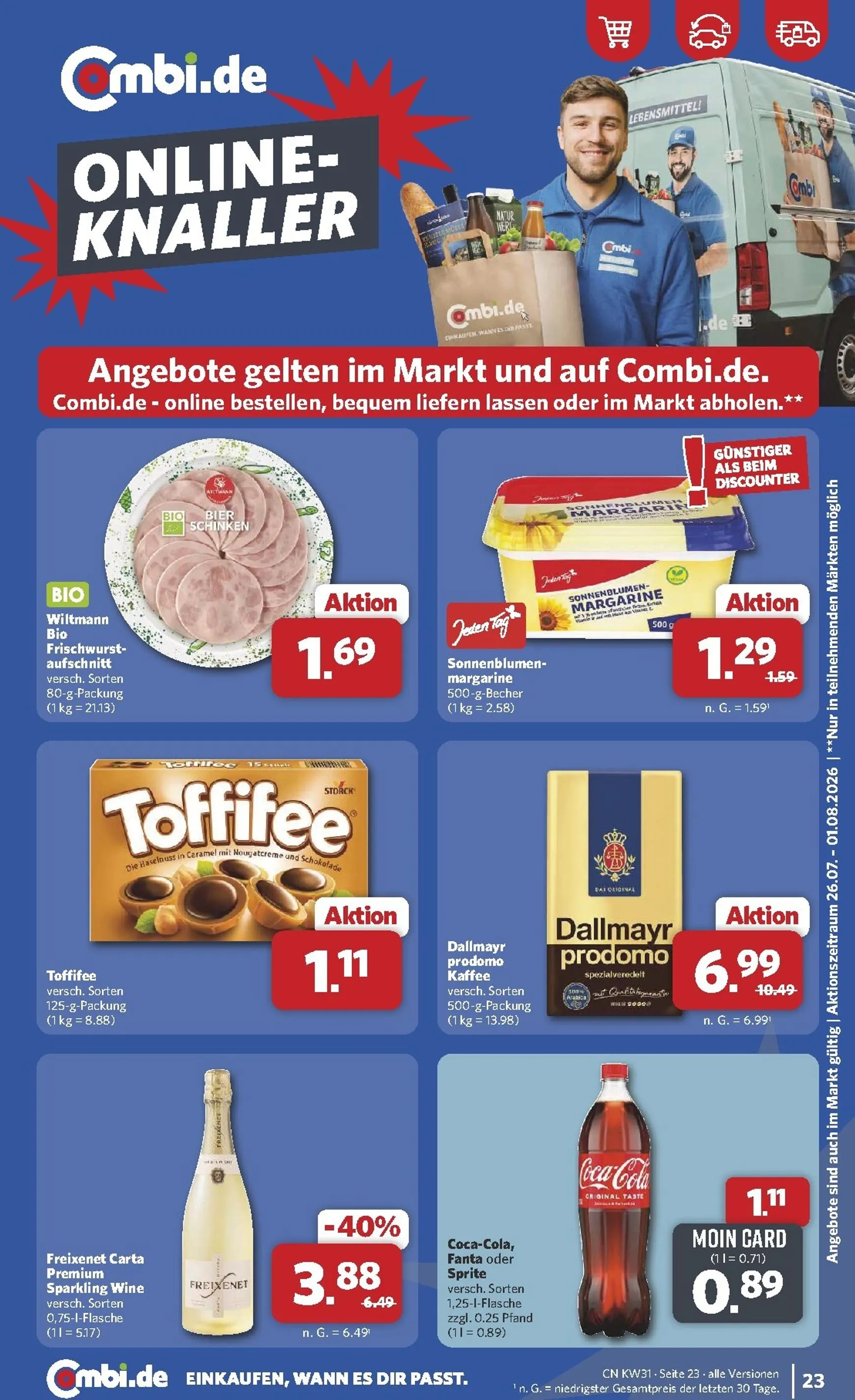 Combi Prospekt – von Montag 27.07.2026 bis Samstag 01.08.2026 von 27. Juli bis 1. August 2026 - Prospekt seite 25