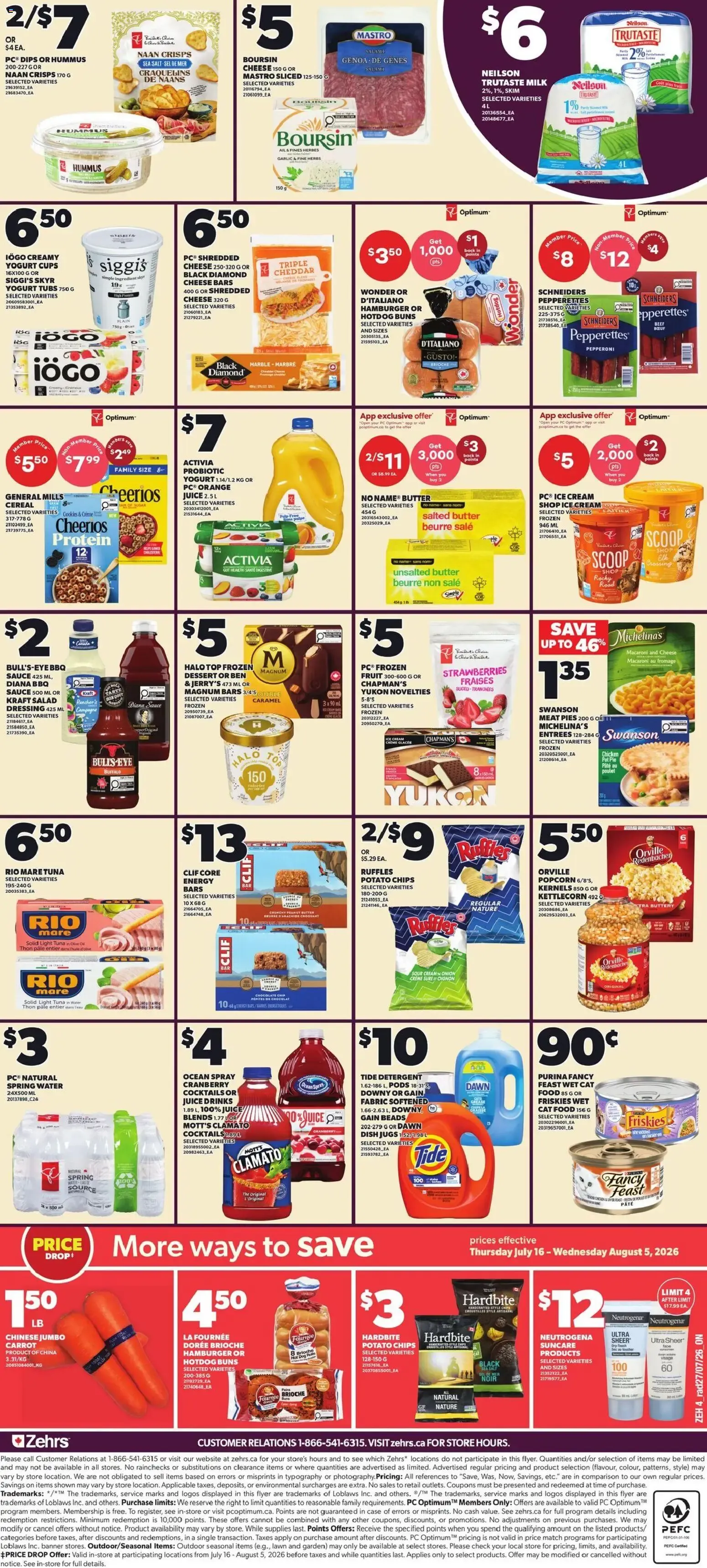 Zehrs weekly flyer / circulaire from Jul 30, 2026 > weekly specials & deals from July 30 to August 5 2026 - flyer page 2