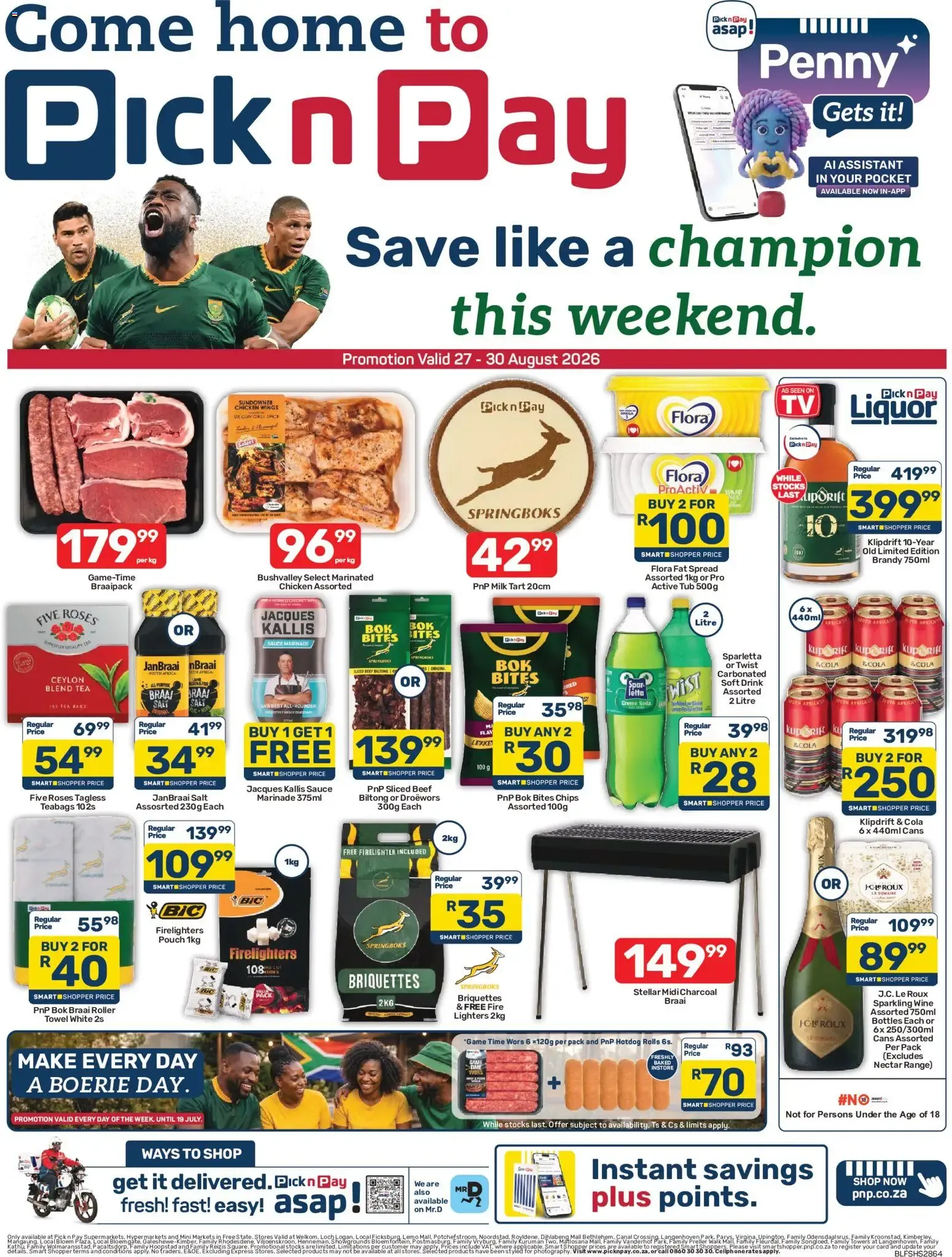 Pick n Pay Free State - Weekend Specials (27/08/2026 - 30/08/2026) Online from 27 August to 30 August 2026 - Catalogue Page 1