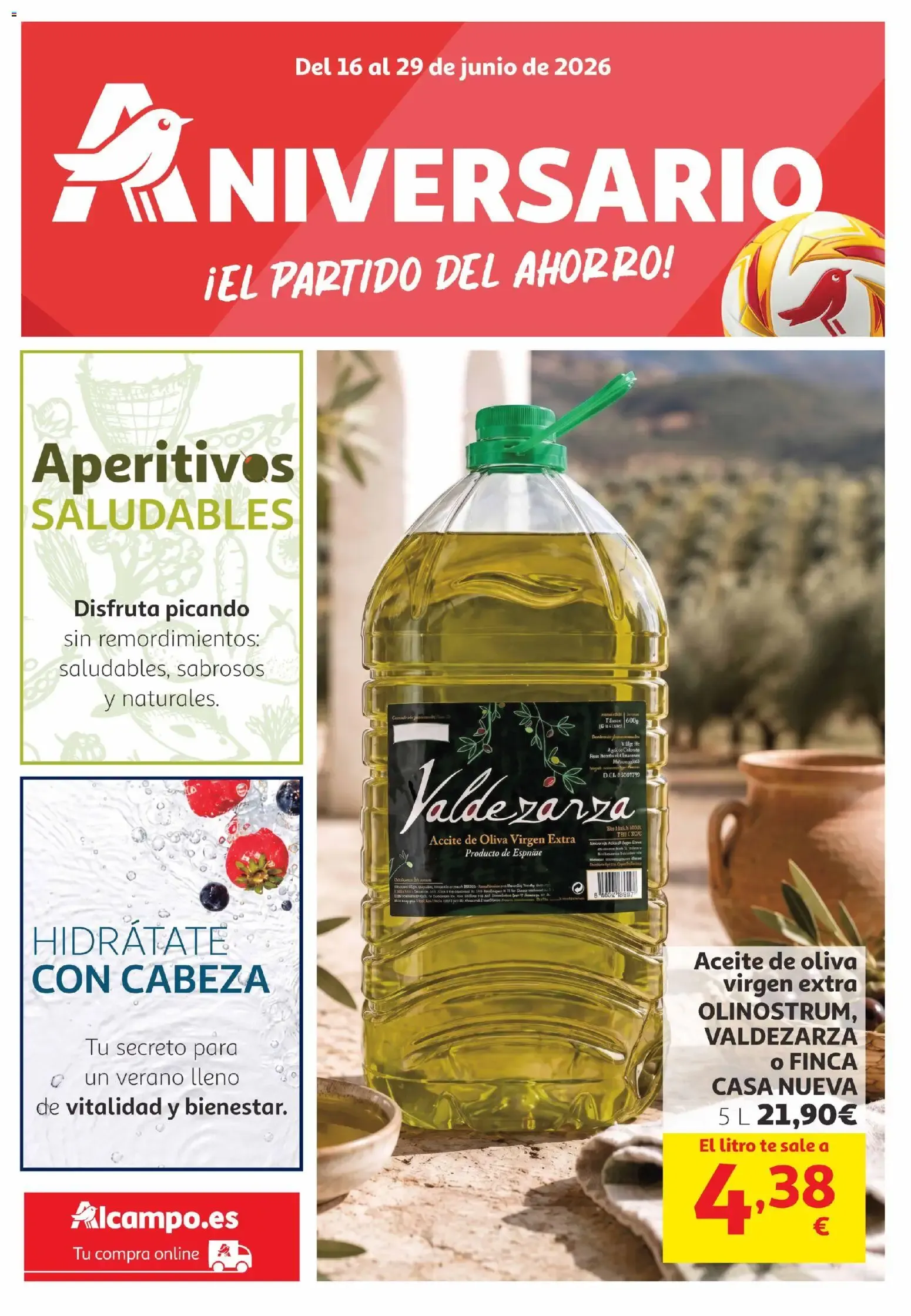 Catálogo de Alcampo Aniversario: El Partido del Ahorro 16 de junio al 29 de junio 2026 - Página 1
