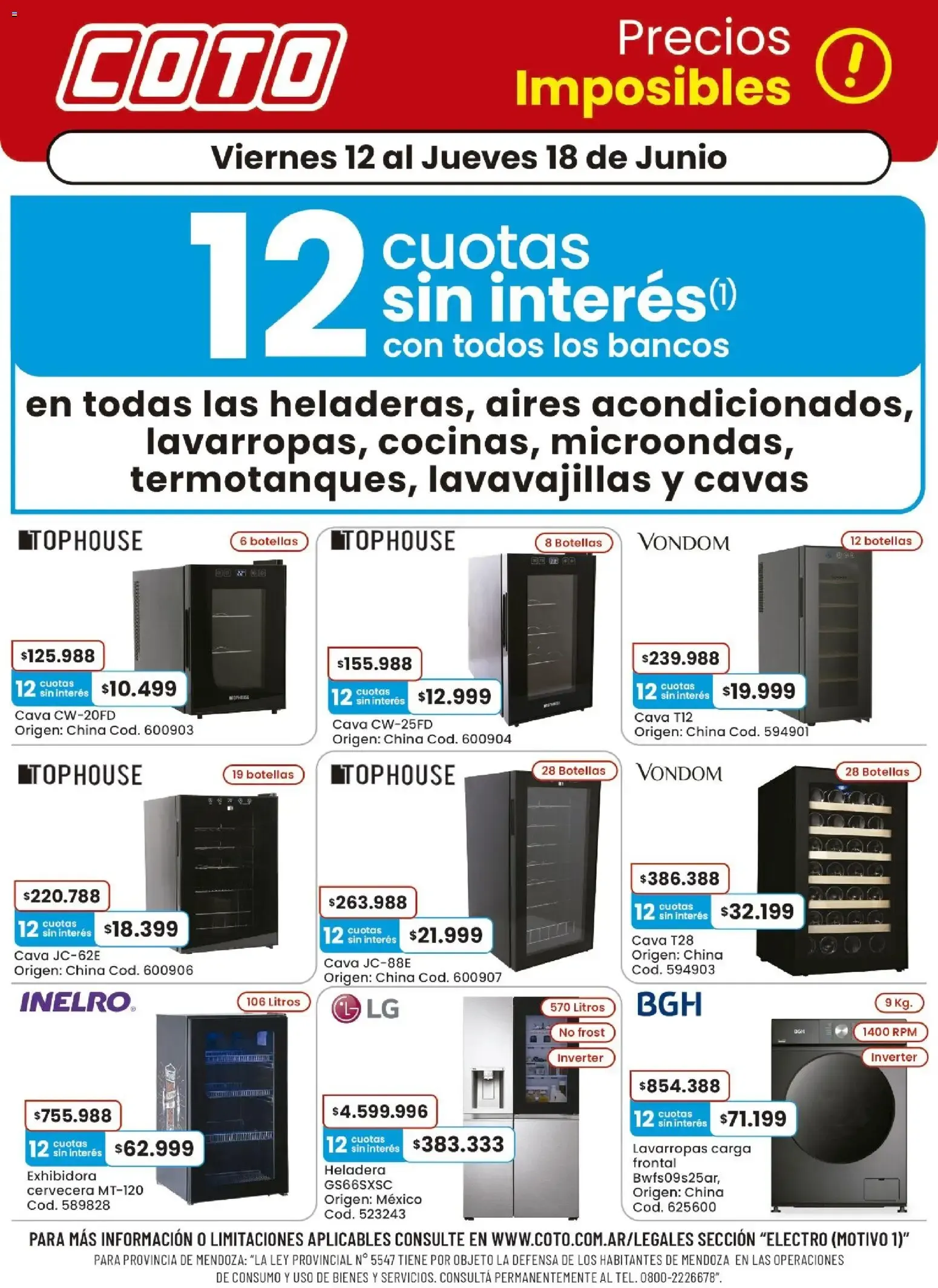 Ofertas de Coto - Precios Imposibles 12 de junio al 18 de junio 2026 - Página 1 del catálogo