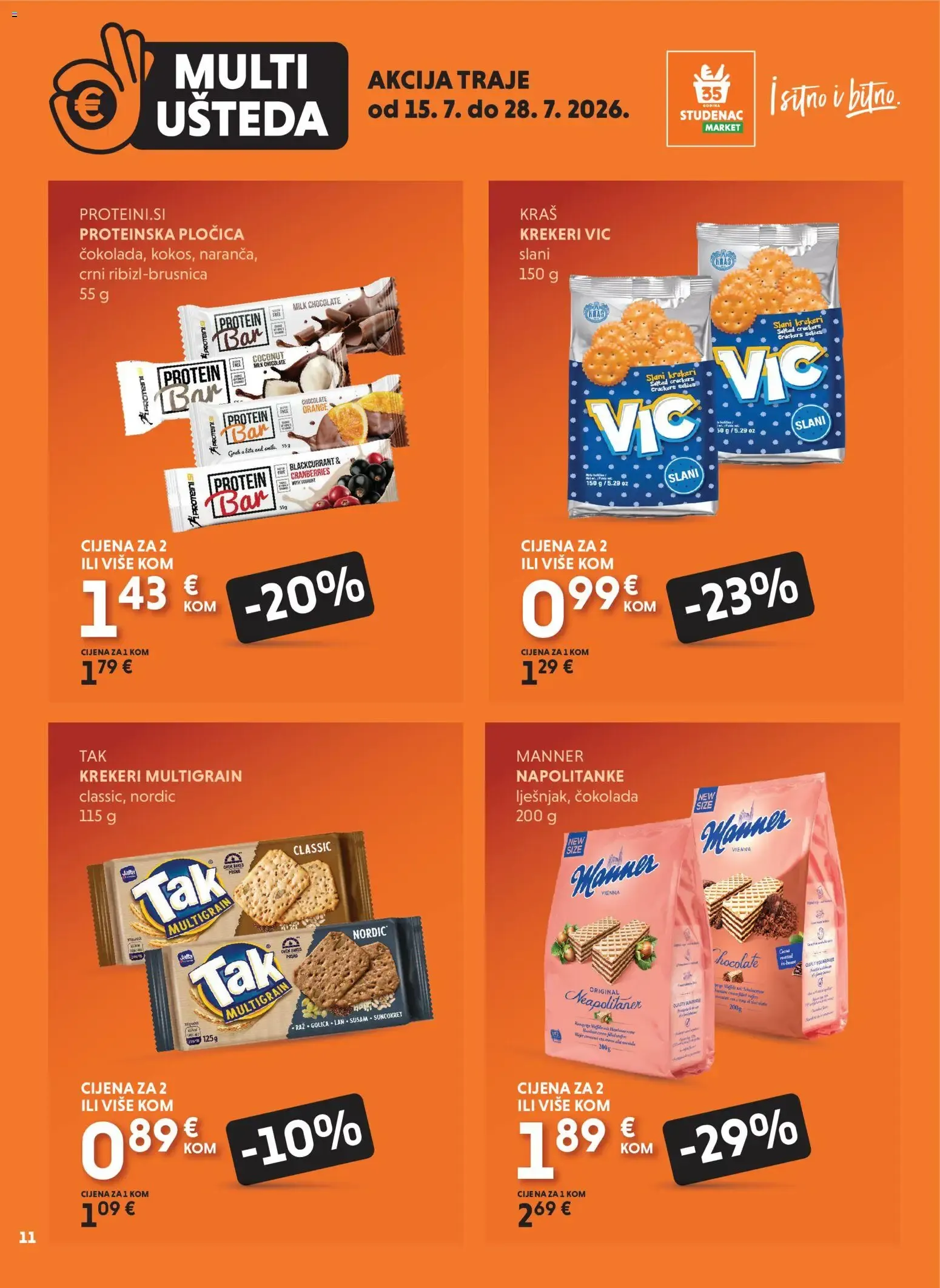 Katalog Multi Ušteda od 15. srpnja do 28. srpnja 2026. - Pregled Stranica 11