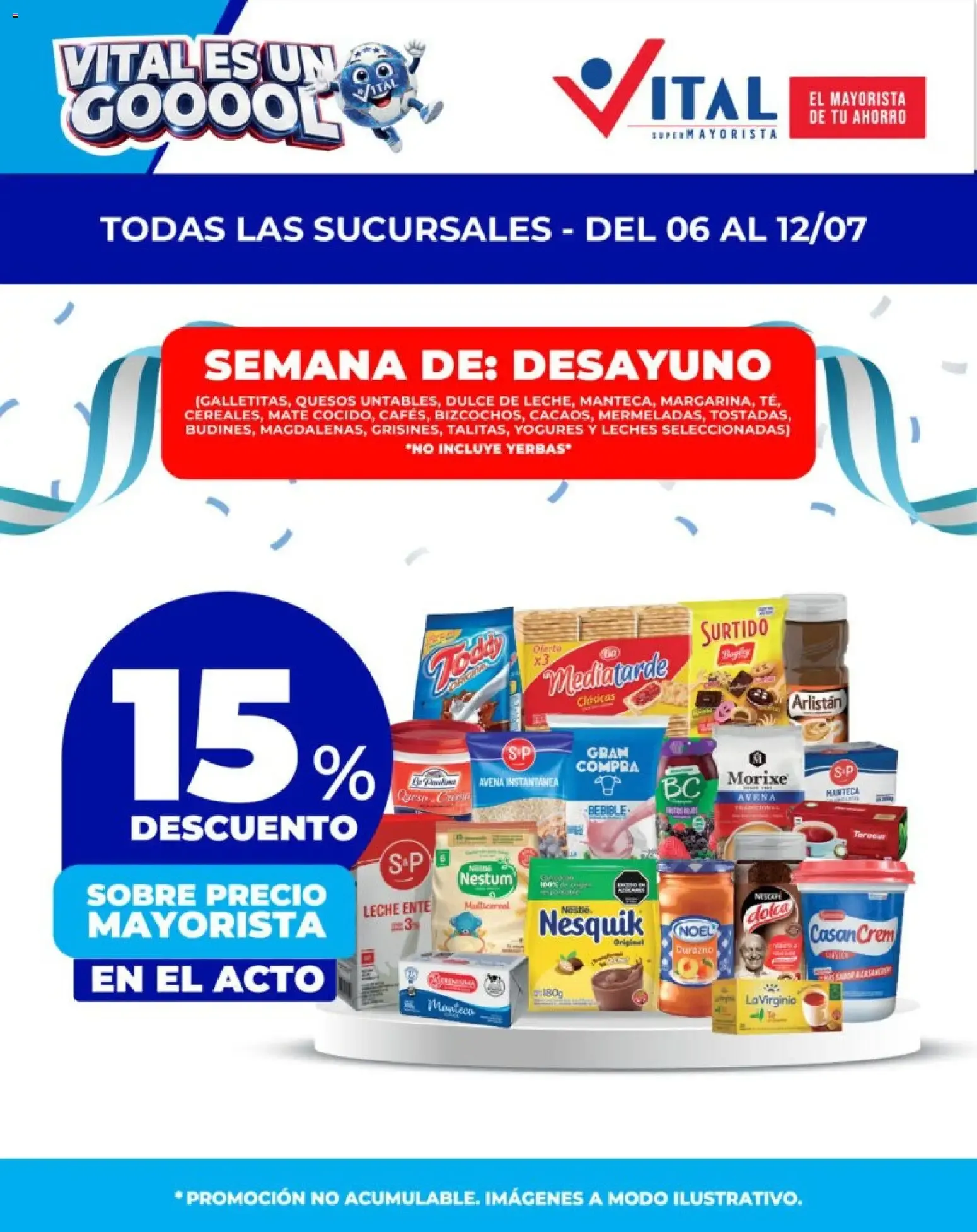 Ofertas de Vital Supermayorista - Semana de Desayuno 6 de julio al 12 de julio 2026 - Página 1 del catálogo