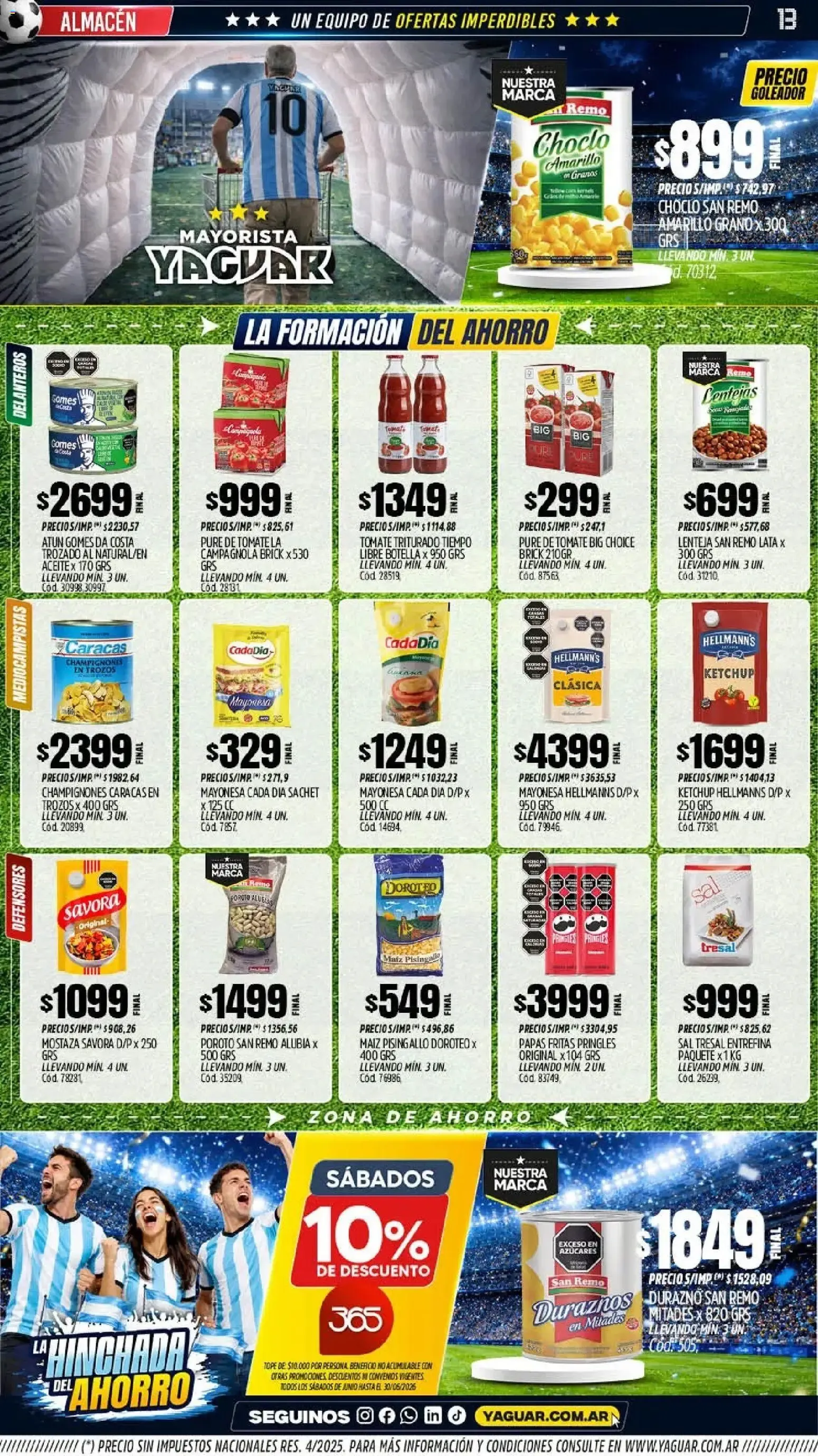 Ofertas de Mayorista Yaguar - La Hinchada del Ahorro 15 de junio al 21 de junio 2026 - Página 12 del catálogo