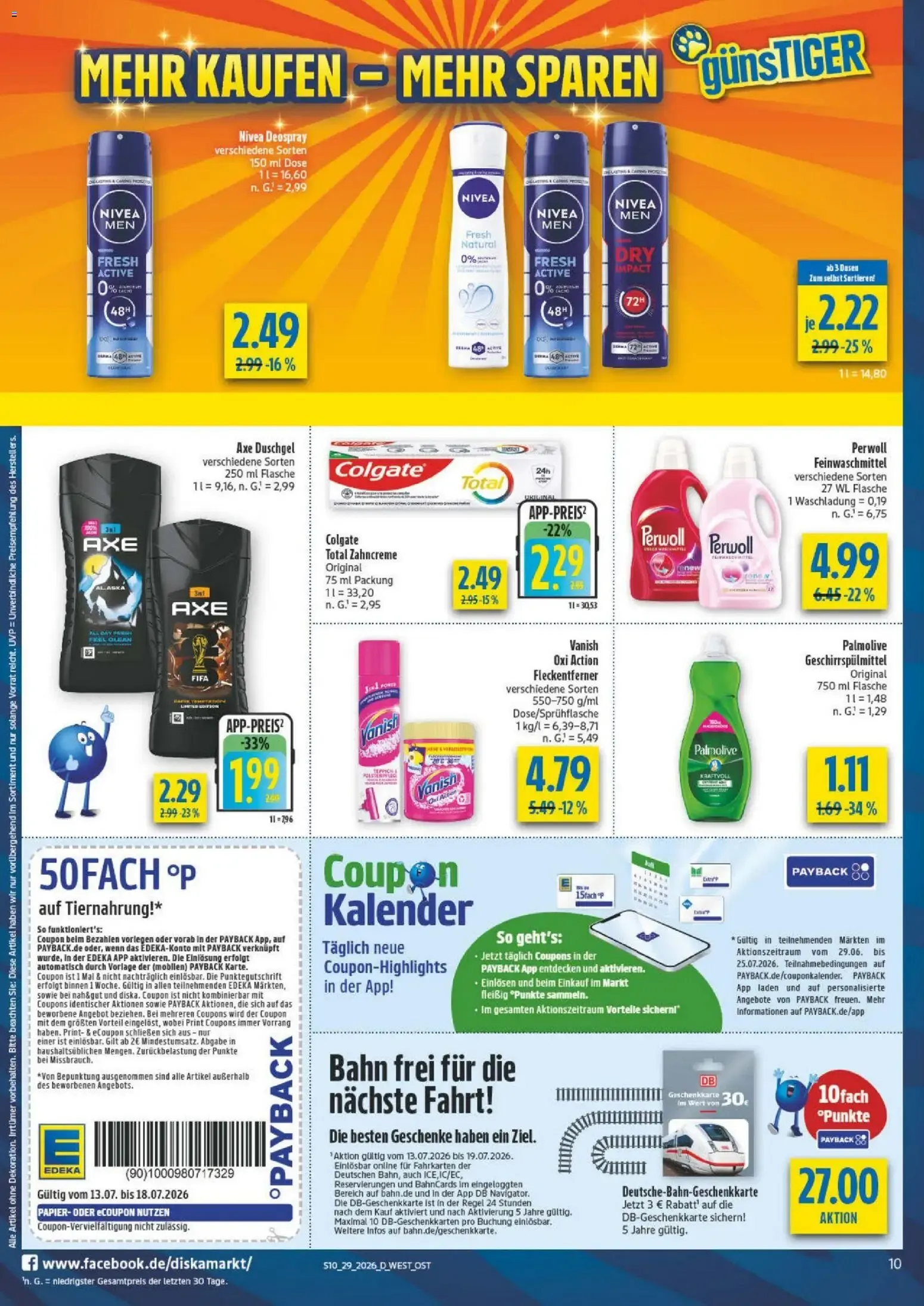 Diska - Diska Angebote Sachsen-Thüringen KW29 (ab 13.07.2026) zum Blättern von 13. Juli bis 18. Juli 2026 - Prospekt seite 10