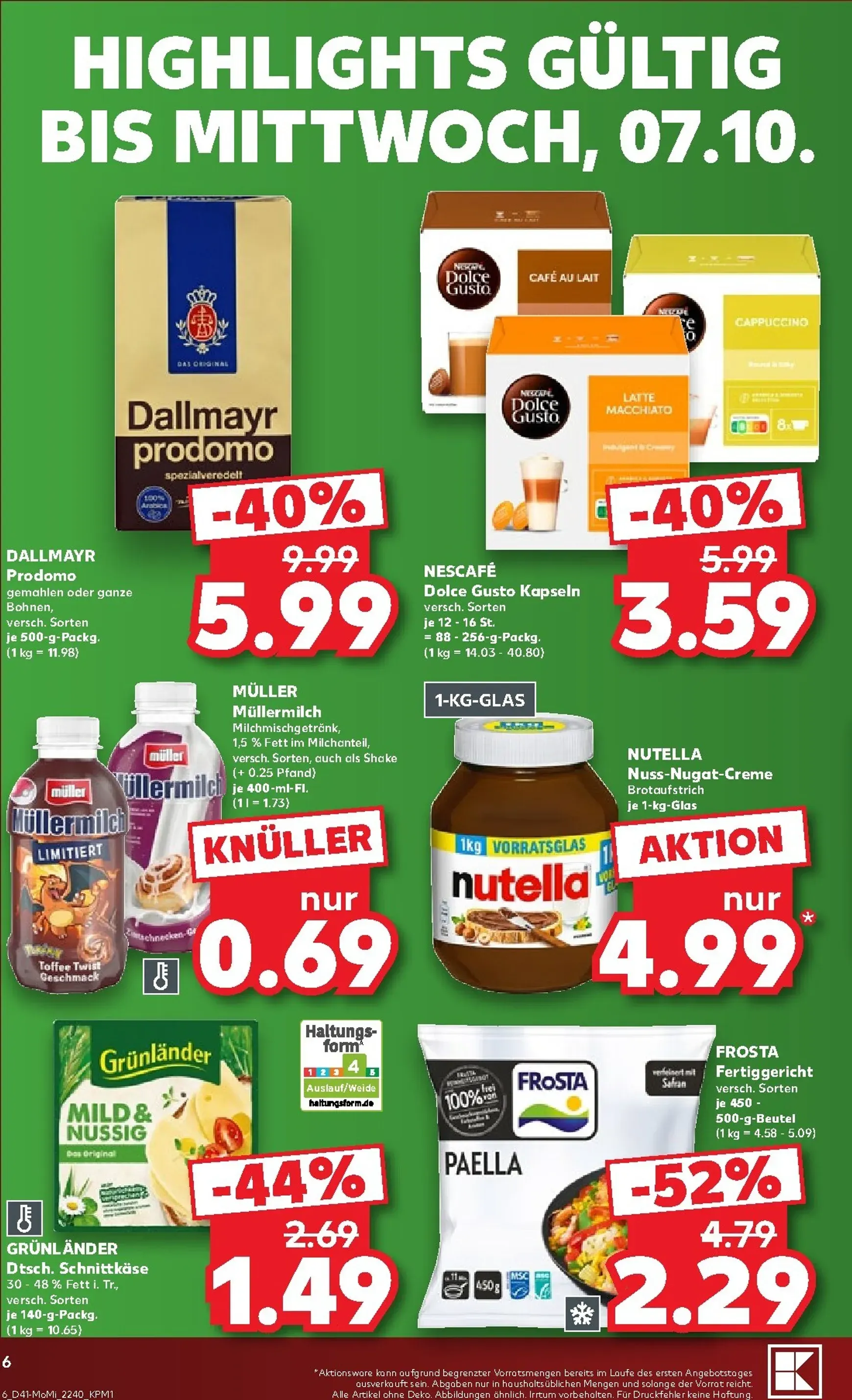 Kaufland Německo - Richtig Sparen Zum Wochenstart Prospekt nächste Woche – von Montag 05.10.2026 bis Mittwoch 07.10.2026 von 5. Oktober bis 7. Oktober 2026 - Prospekt seite 6