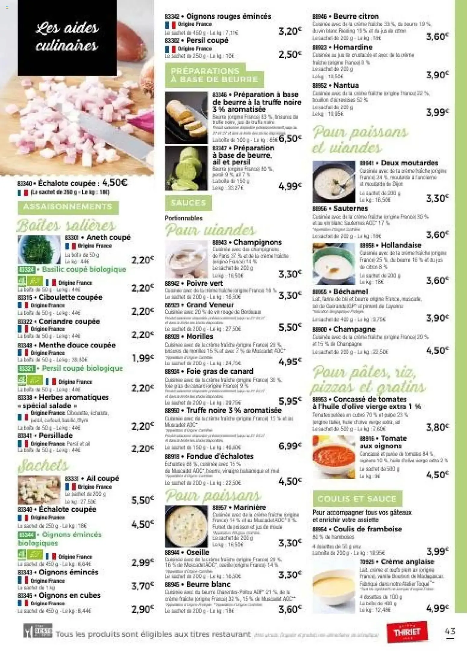 Thiriet - Catalogue automne à partir du 30/09/2026 - promo en ligne du 30 septembre au 31 décembre 2026 - Catalogue page 43