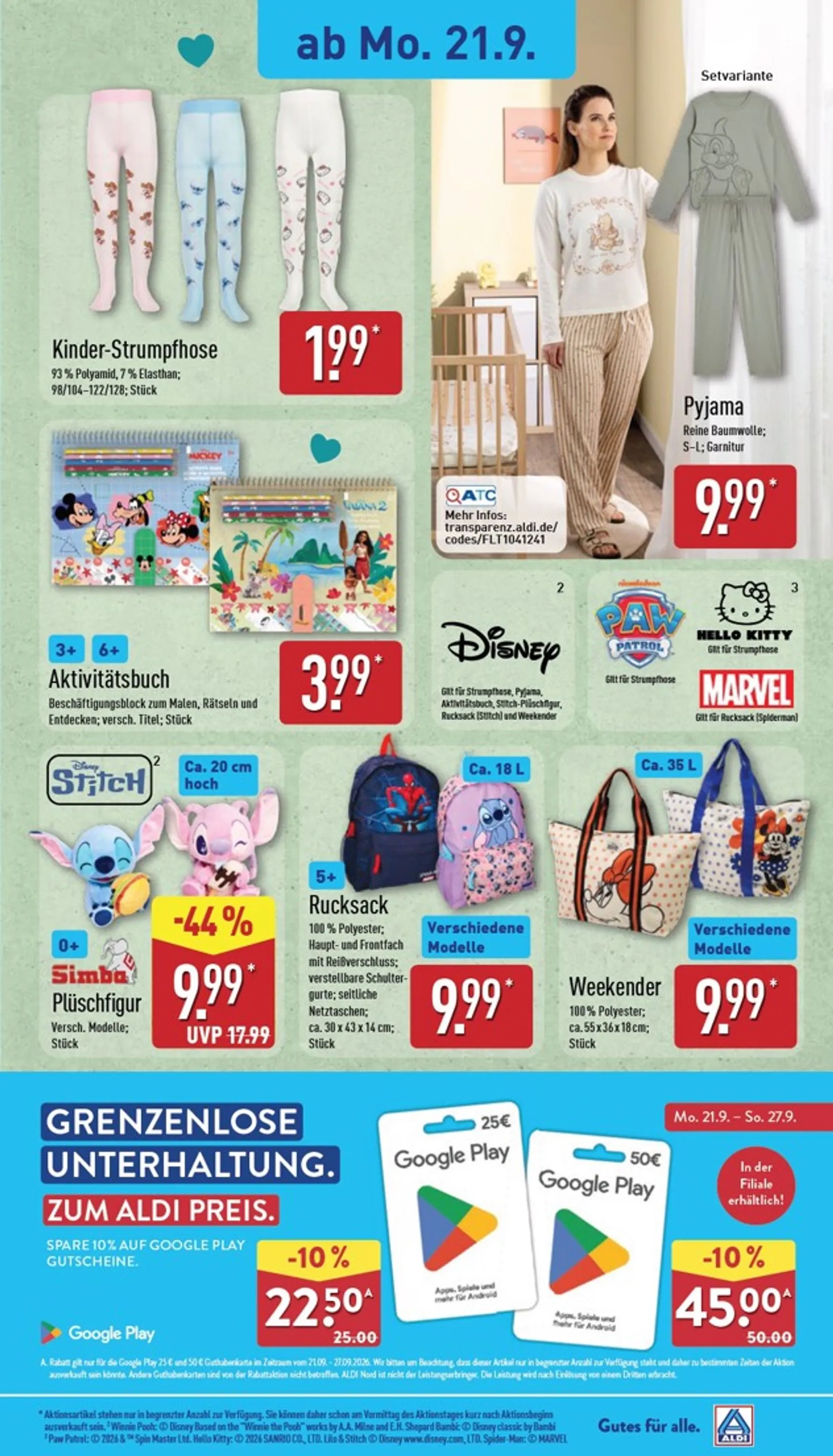 ALDI NORD - Ausblick Prospekt nächste Woche – von Montag 21.09.2026 bis Samstag 26.09.2026 von 21. September bis 26. September 2026 - Prospekt seite 5