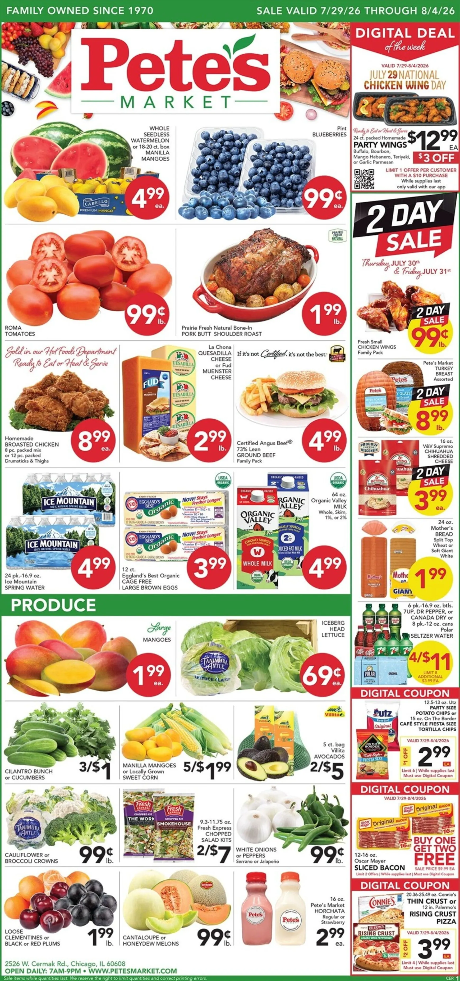 Weekly ad Current Pete's Fresh Market - Cermak & Rockwell leaflet valid from Wednesday 07/29/2026 to Tuesday 08/04/2026 from July 29 to August 4 2026 - Page 1