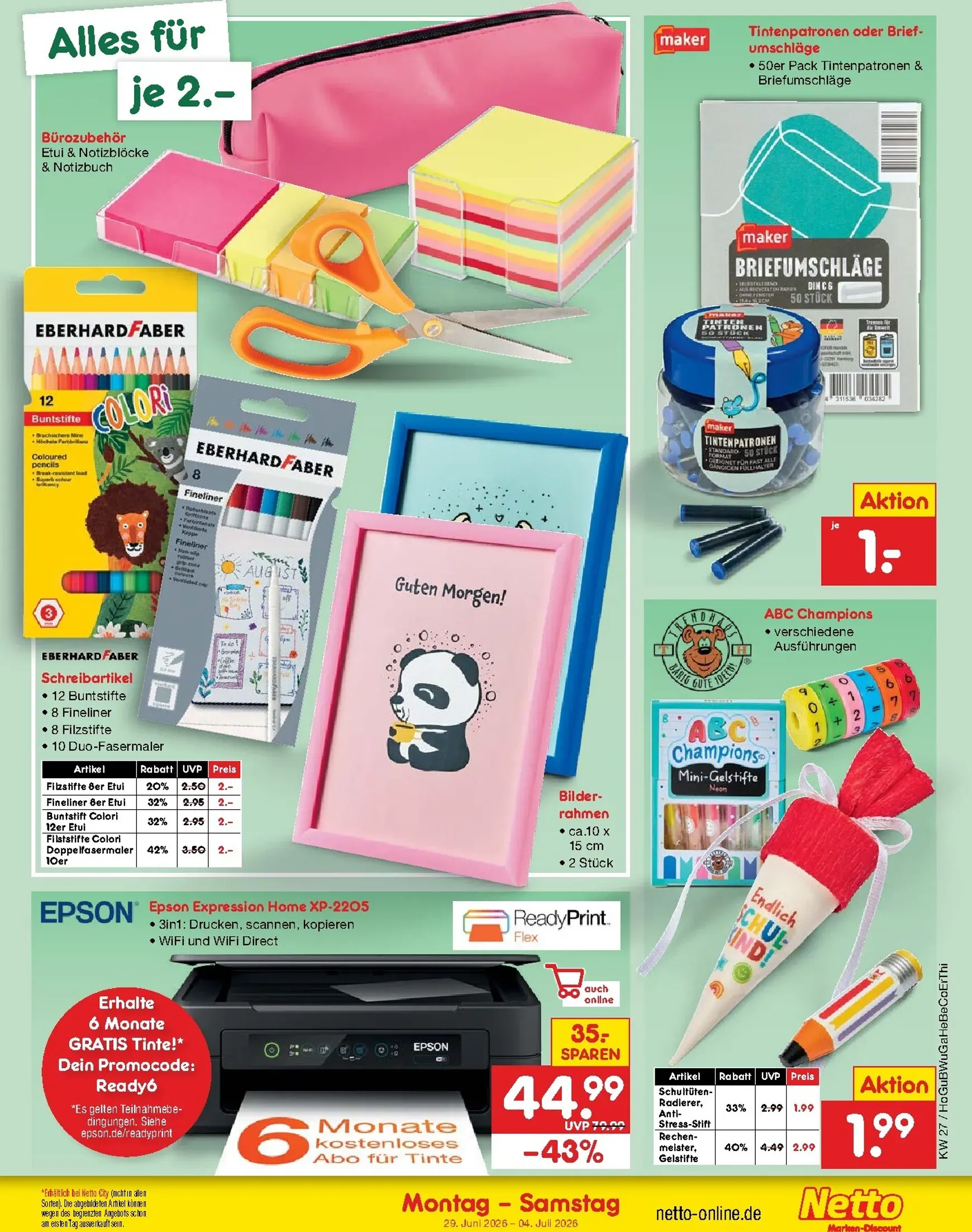 Netto Marken Discount - Wochenangebote Prospekt – von Montag 29.06.2026 bis Samstag 04.07.2026 von 29. Juni bis 4. Juli 2026 - Prospekt seite 54