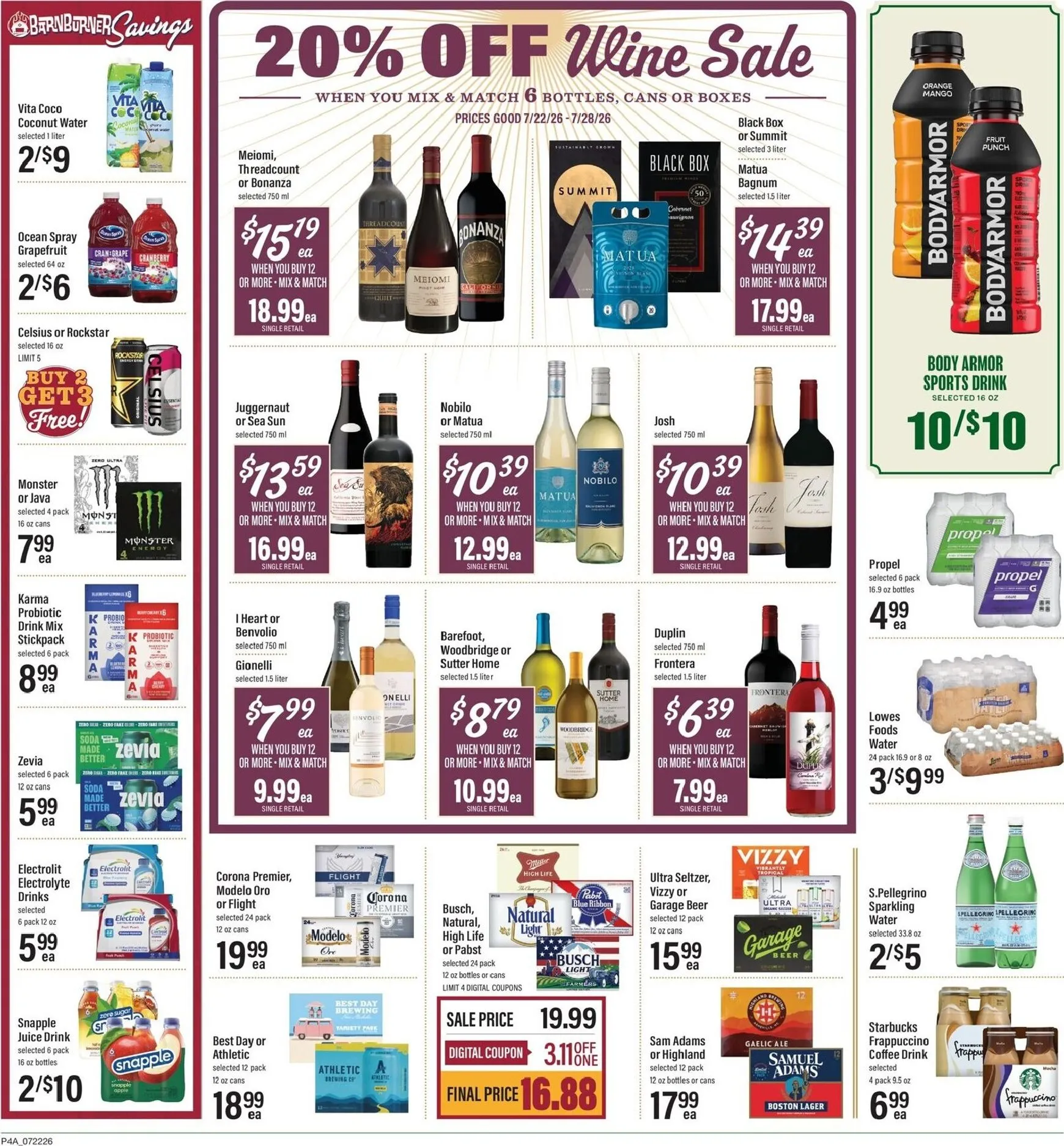 Weekly ad Current Lowes Foods leaflet valid from Wednesday 07/22/2026 to Tuesday 07/28/2026 from July 22 to July 28 2026 - Page 4