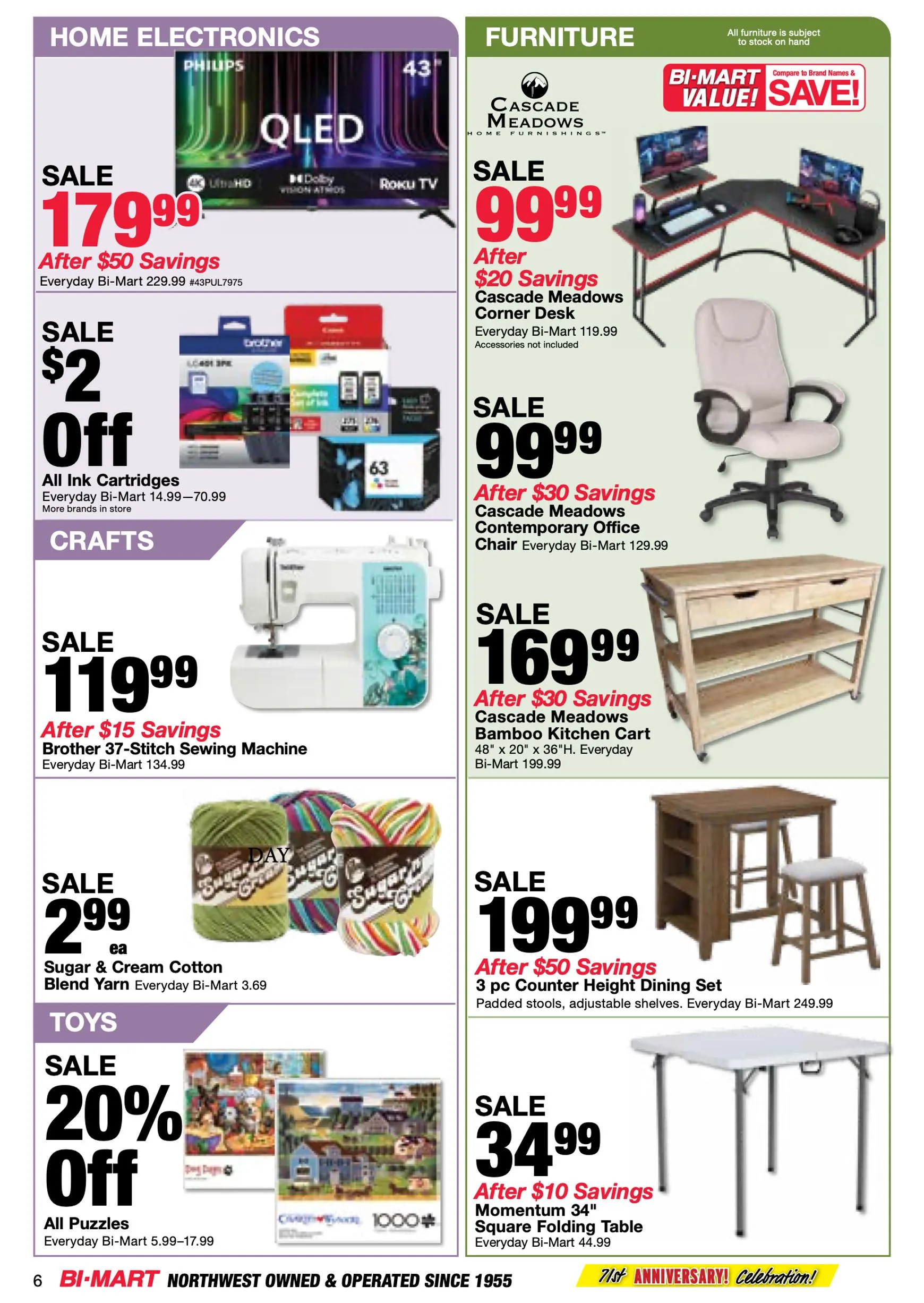 Weekly ad Bi-Mart Membership Savings Book - Back to School Savings from August 25 to September 14 2026 - Page 6