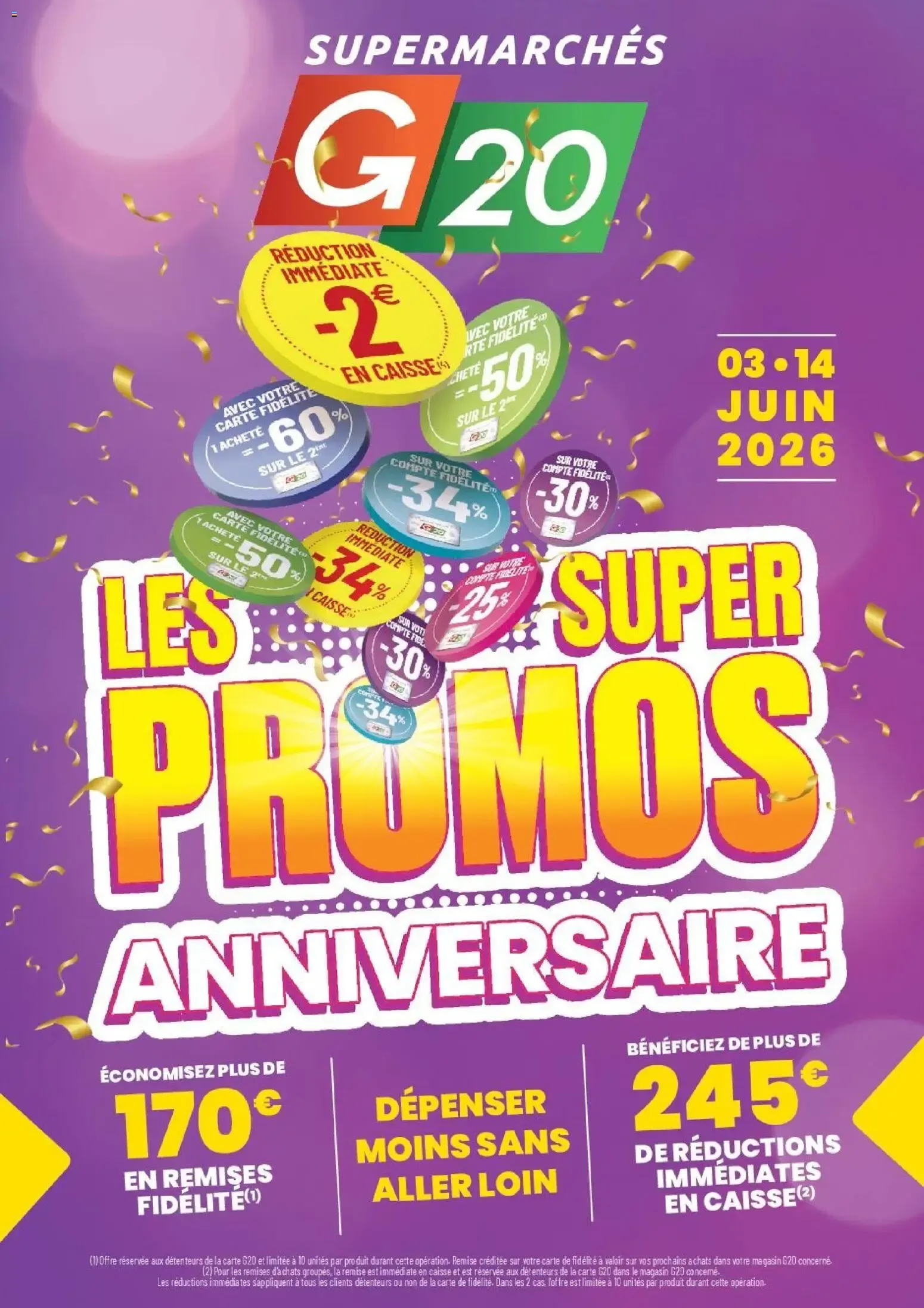 G20 Supermarchés catalogue à partir du 03/06/2026 - promo en ligne