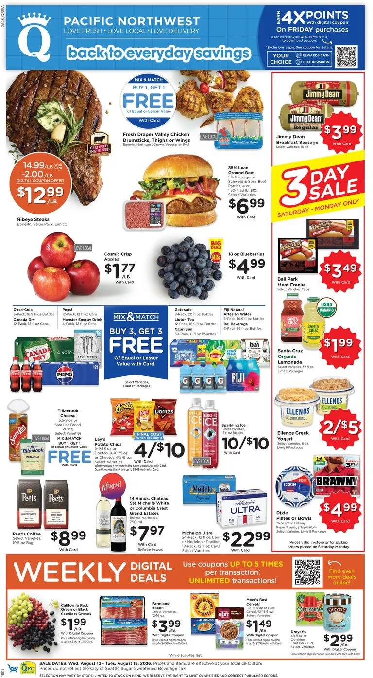 Current QFC leaflet valid from Wednesday 08/12/2026 to Tuesday 08/18/2026