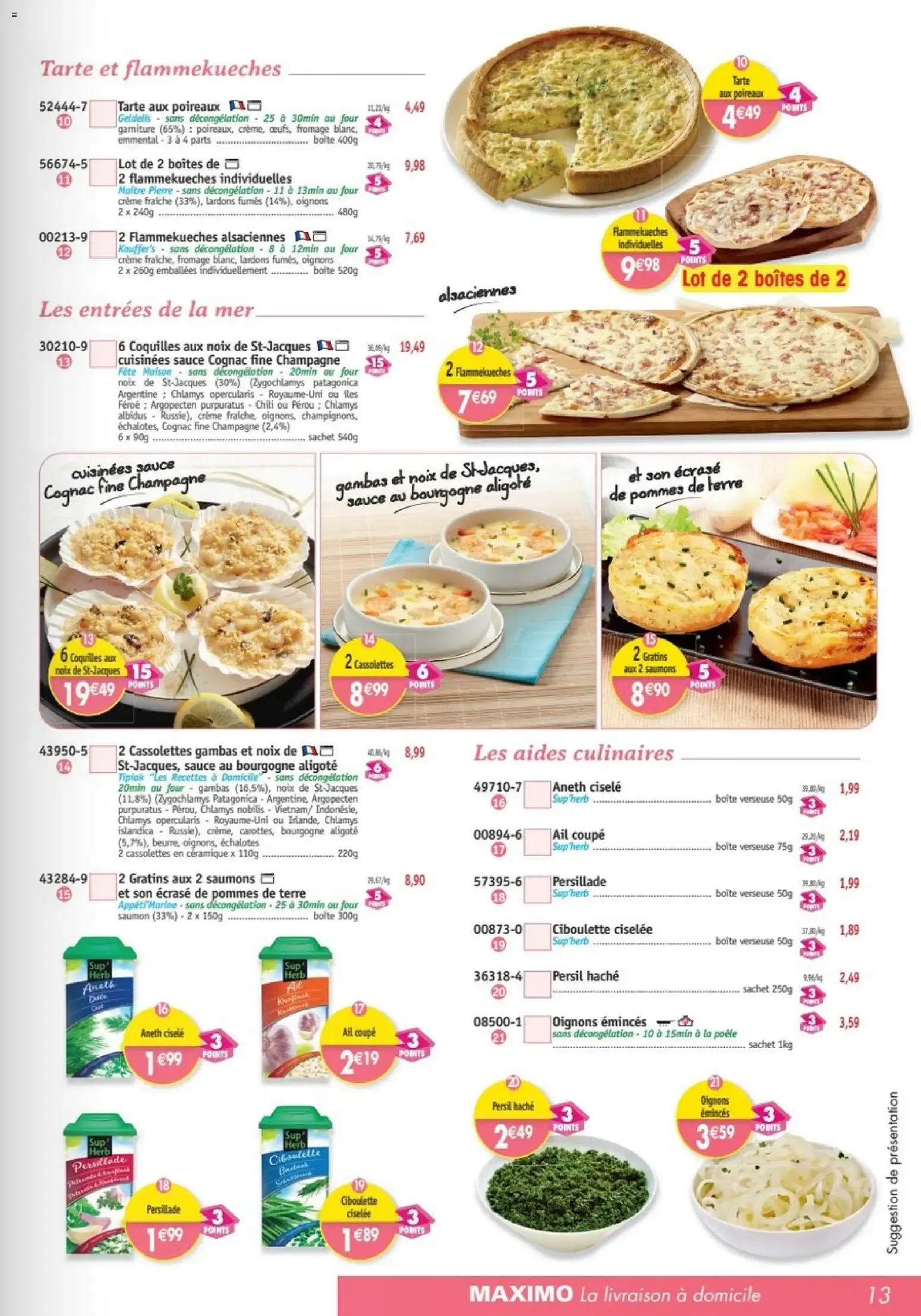 Maximo: Le Surgelé à Domicile du 24 août au 27 septembre 2026 - Catalogue page 13