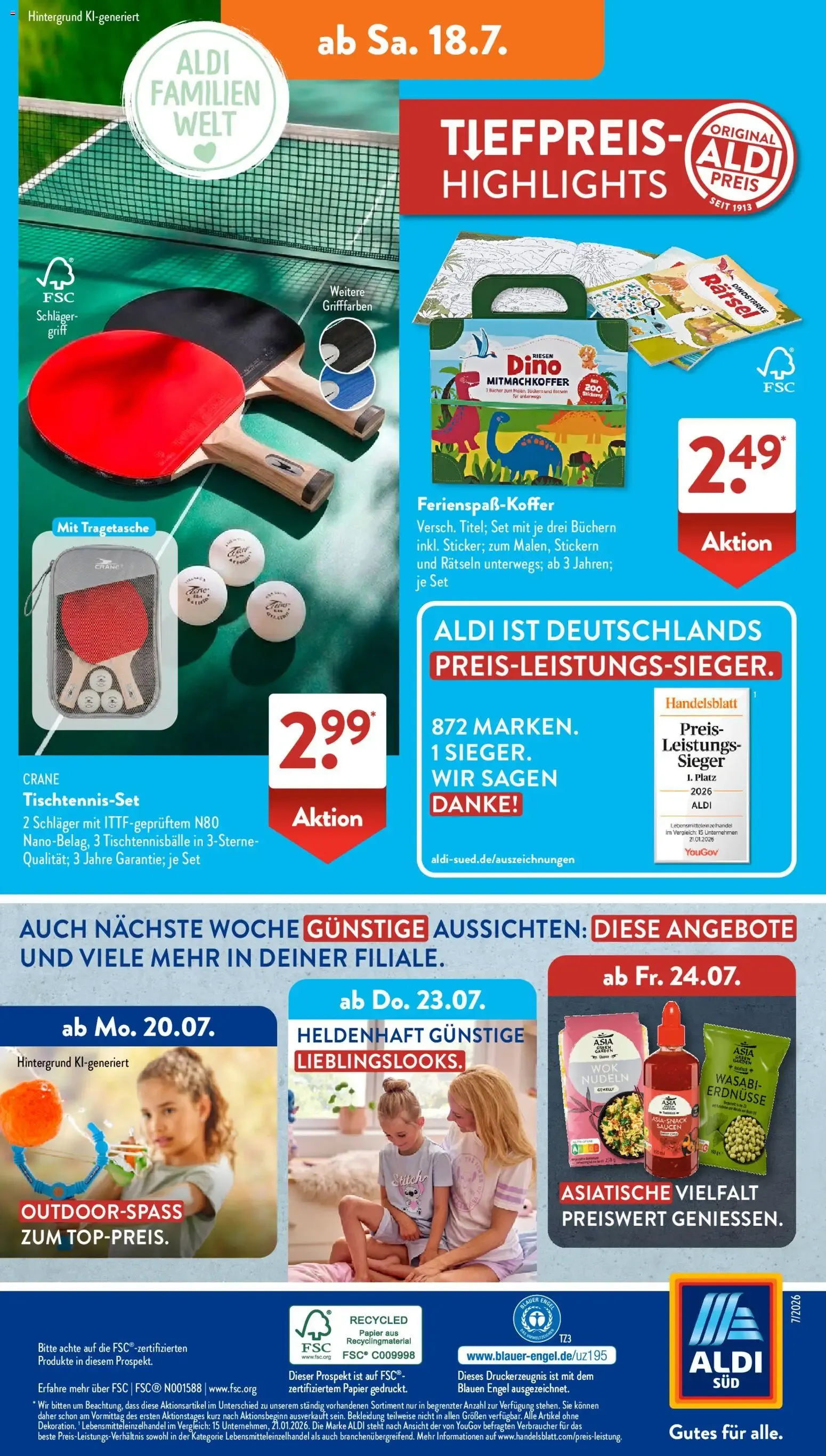 Aldi Süd Tiefpreis-Highlight von 13. Juli bis 18. Juli 2026 - Prospekt seite 17