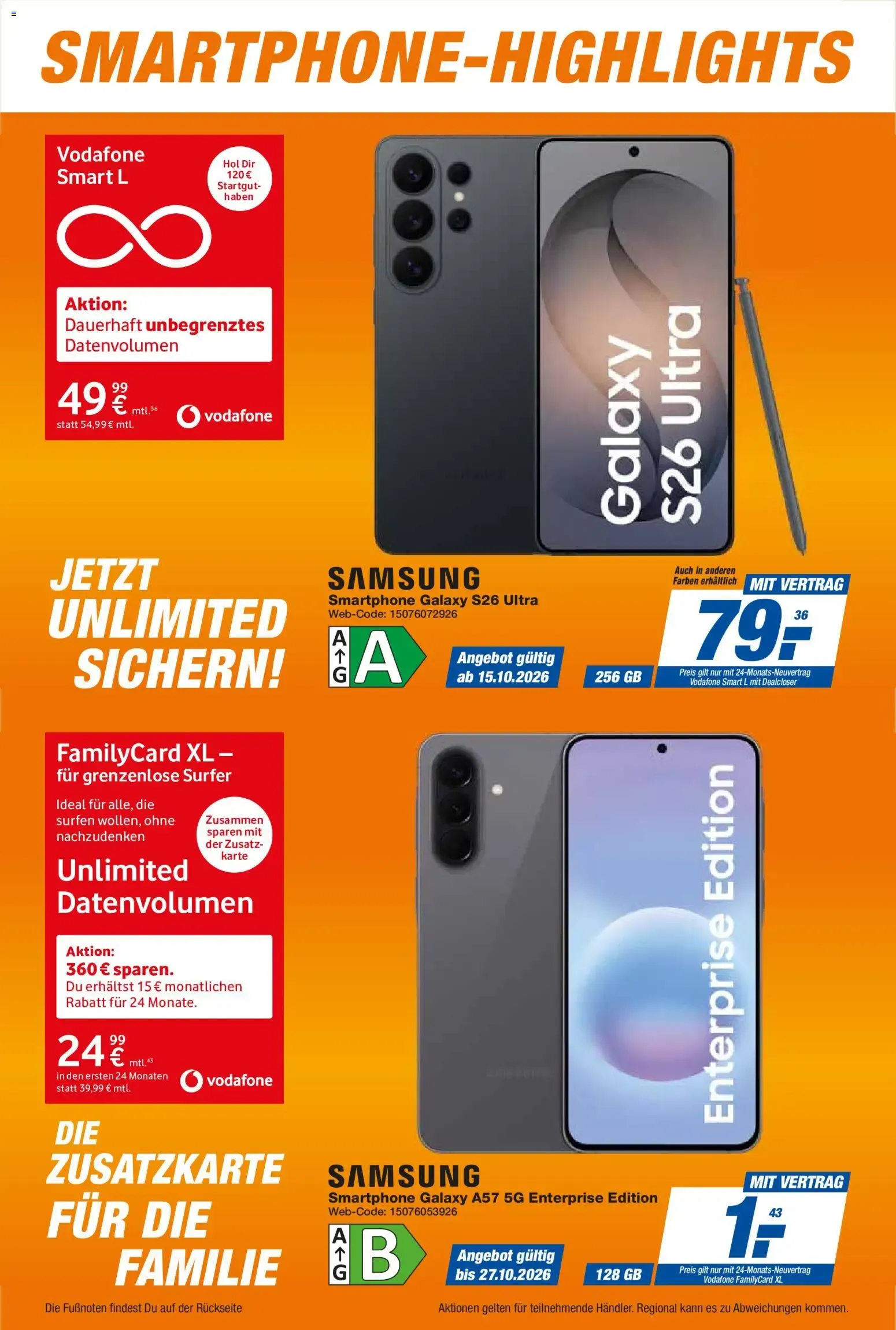 Expert Telekommunikations-Highlights im Oktober (ab 01.10.2026) zum Blättern von 1. Oktober bis 31. Oktober 2026 - Prospekt seite 18