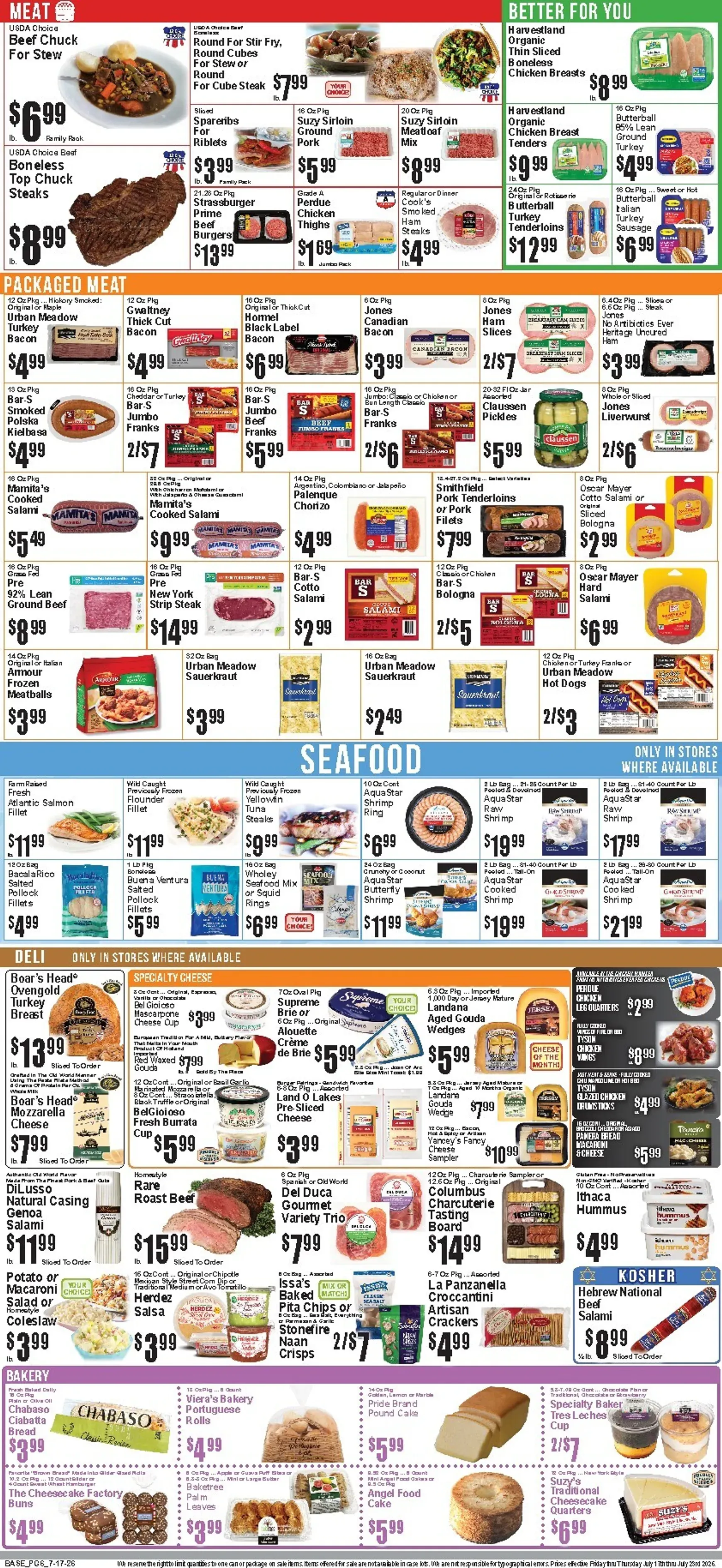 Weekly ad Current Food Universe leaflet valid from Friday 07/17/2026 to Thursday 07/23/2026 from July 17 to July 23 2026 - Page 7