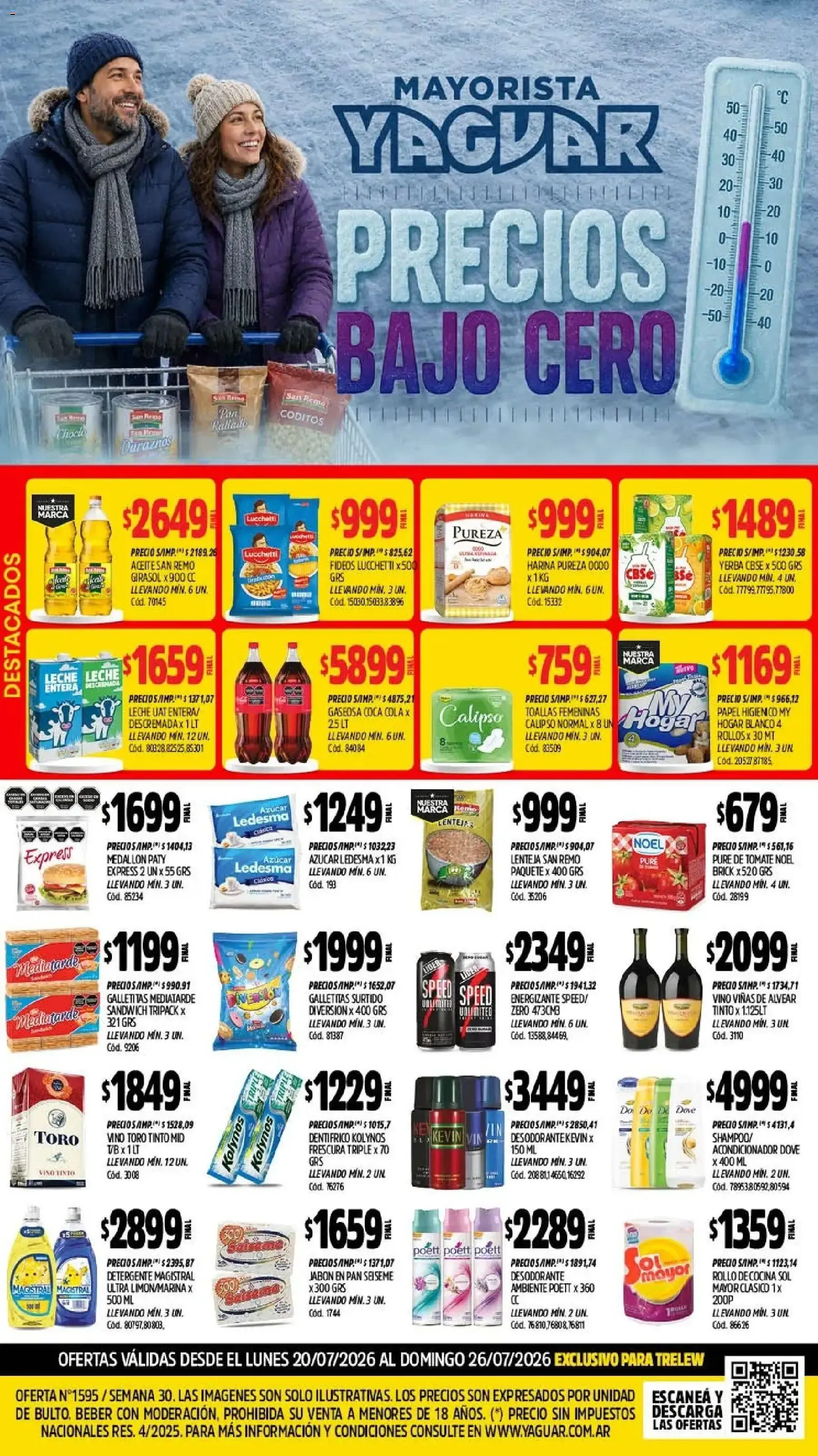 Ofertas de Yaguar - Oferta Semanal Trelew del 20/07/2026 - 26/07/2026 20 de julio al 26 de julio 2026 - Página 1 del catálogo