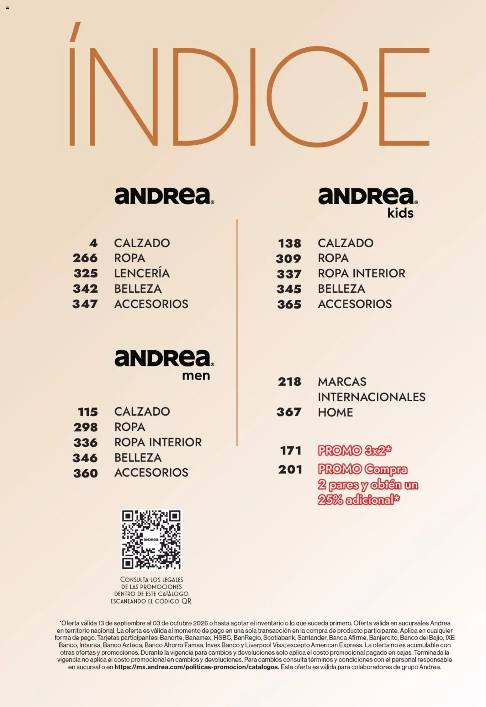 Catálogo de Andrea + Outlet Segundas Rebajas 13 de septiembre al 3 de octubre 2026 - Pagina 3