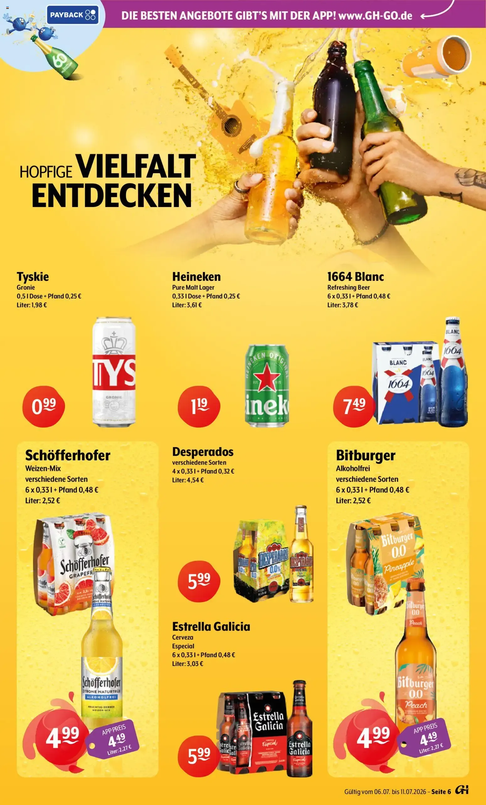 Trink und Spare Prospekt (ab 06.07.2026) zum Blättern von 6. Juli bis 11. Juli 2026 - Prospekt seite 6