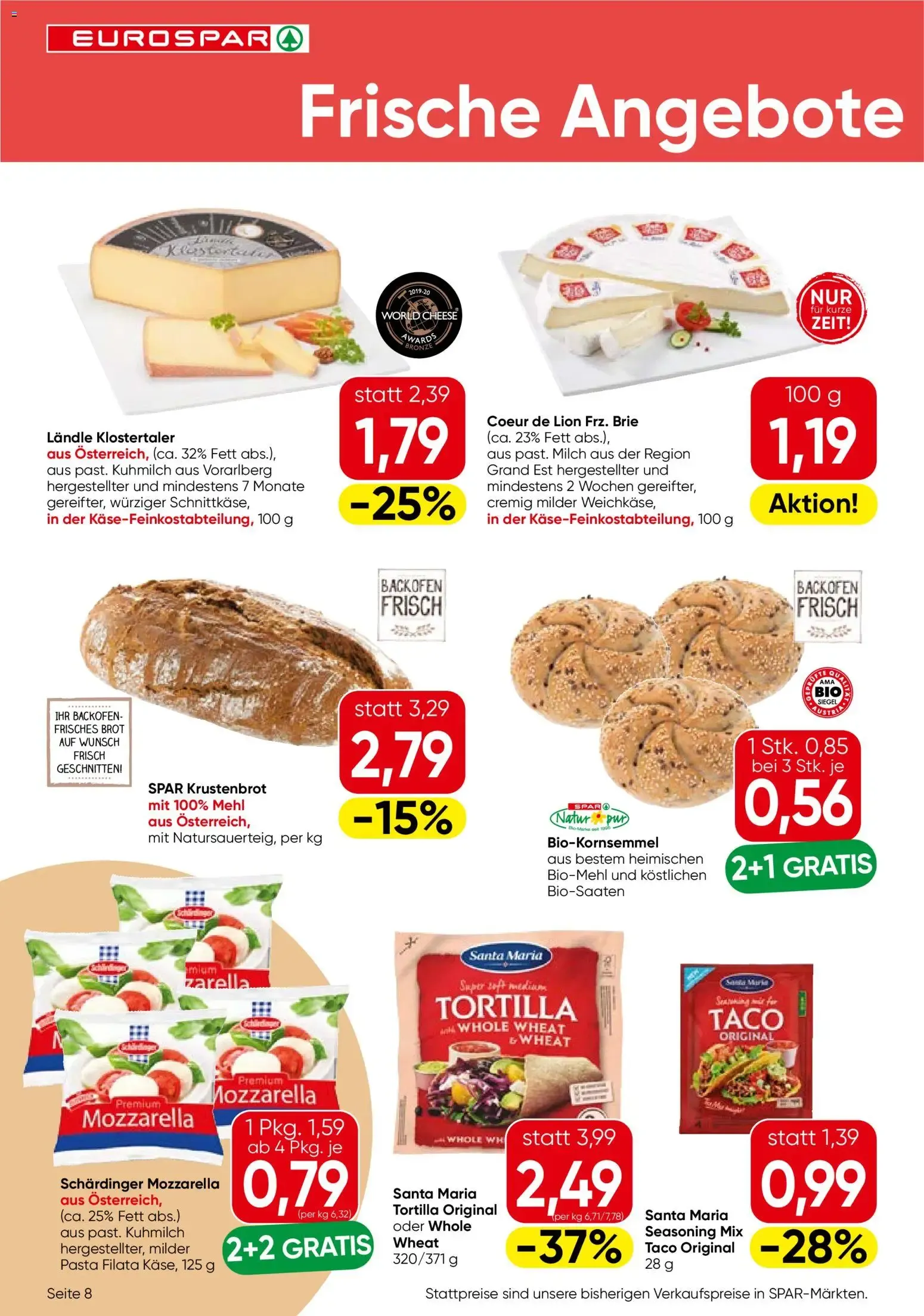 Eurospar Flugblatt von 03.06.2026 - Aktuelle Angebote von 3. Juni bis 17. Juni 2026 - Flugblätt seite 8